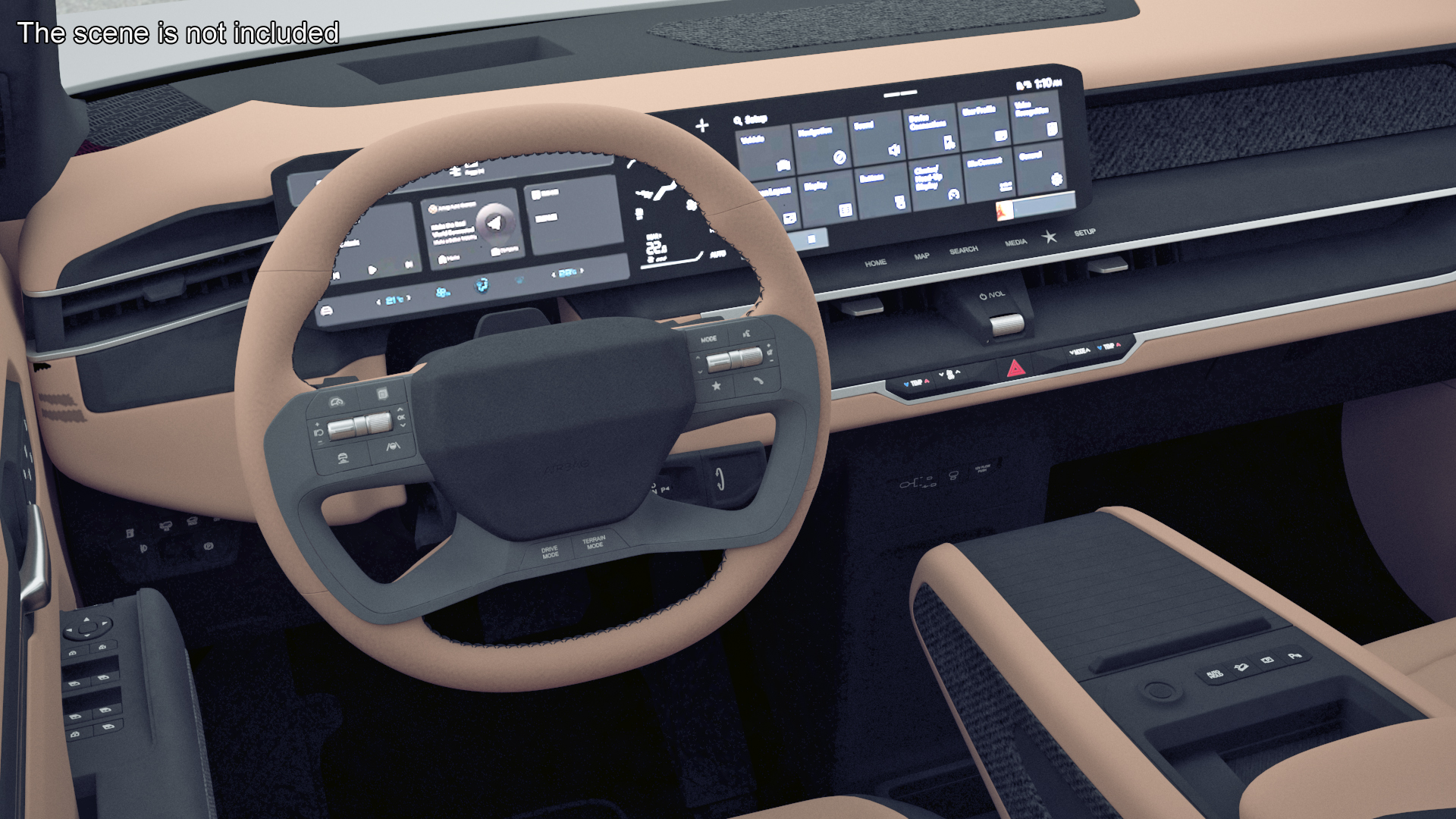 3D model Luxury Electric SUV White
