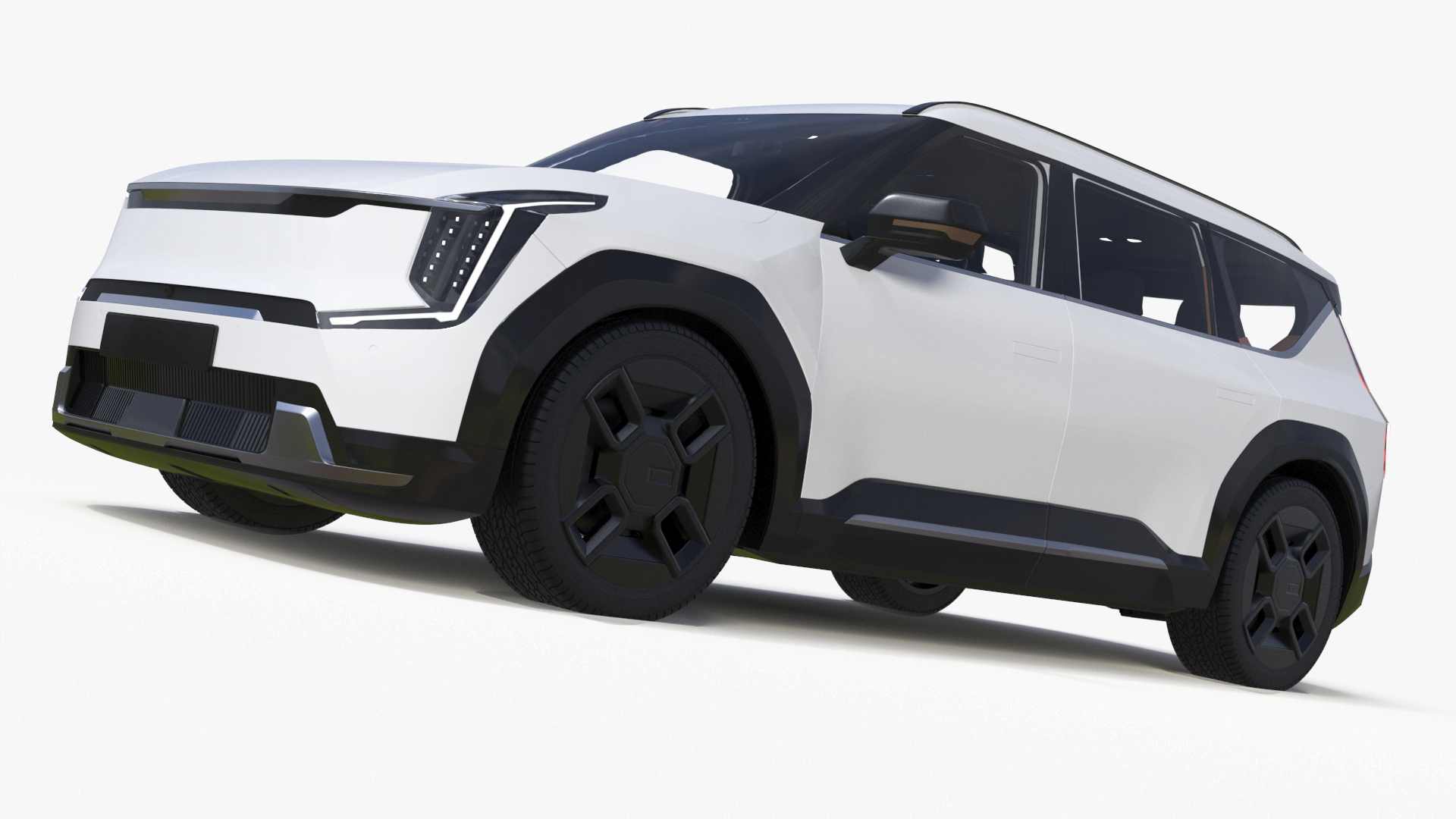 3D model Luxury Electric SUV White