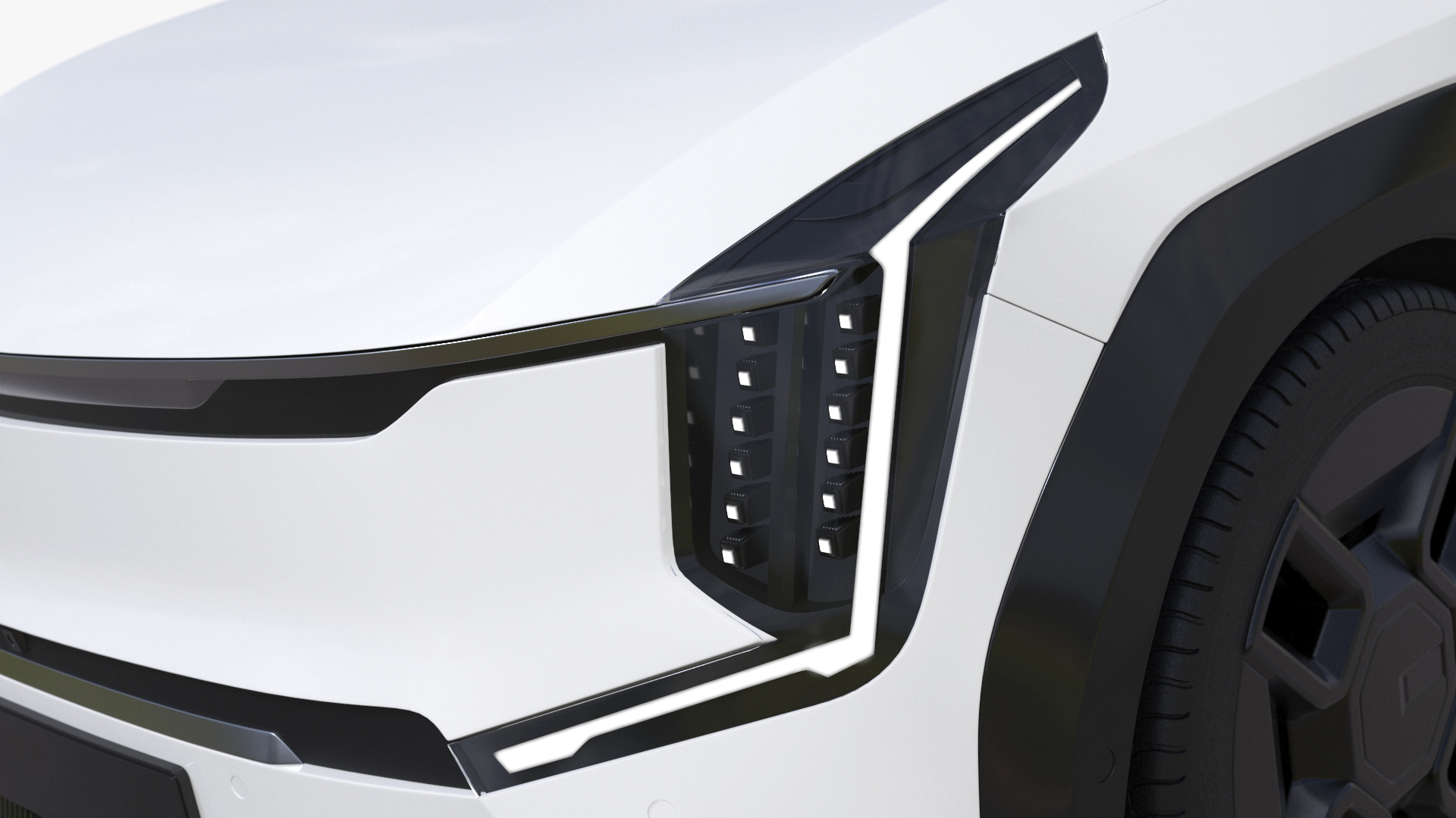 3D model Luxury Electric SUV White