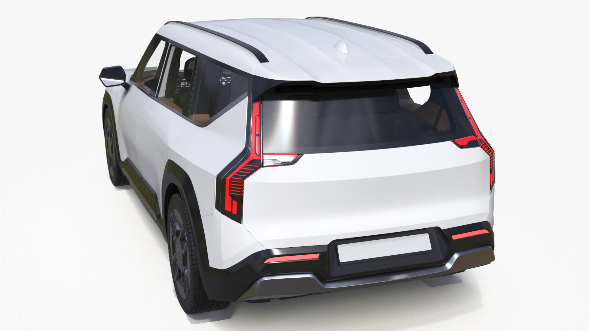3D model Luxury Electric SUV White