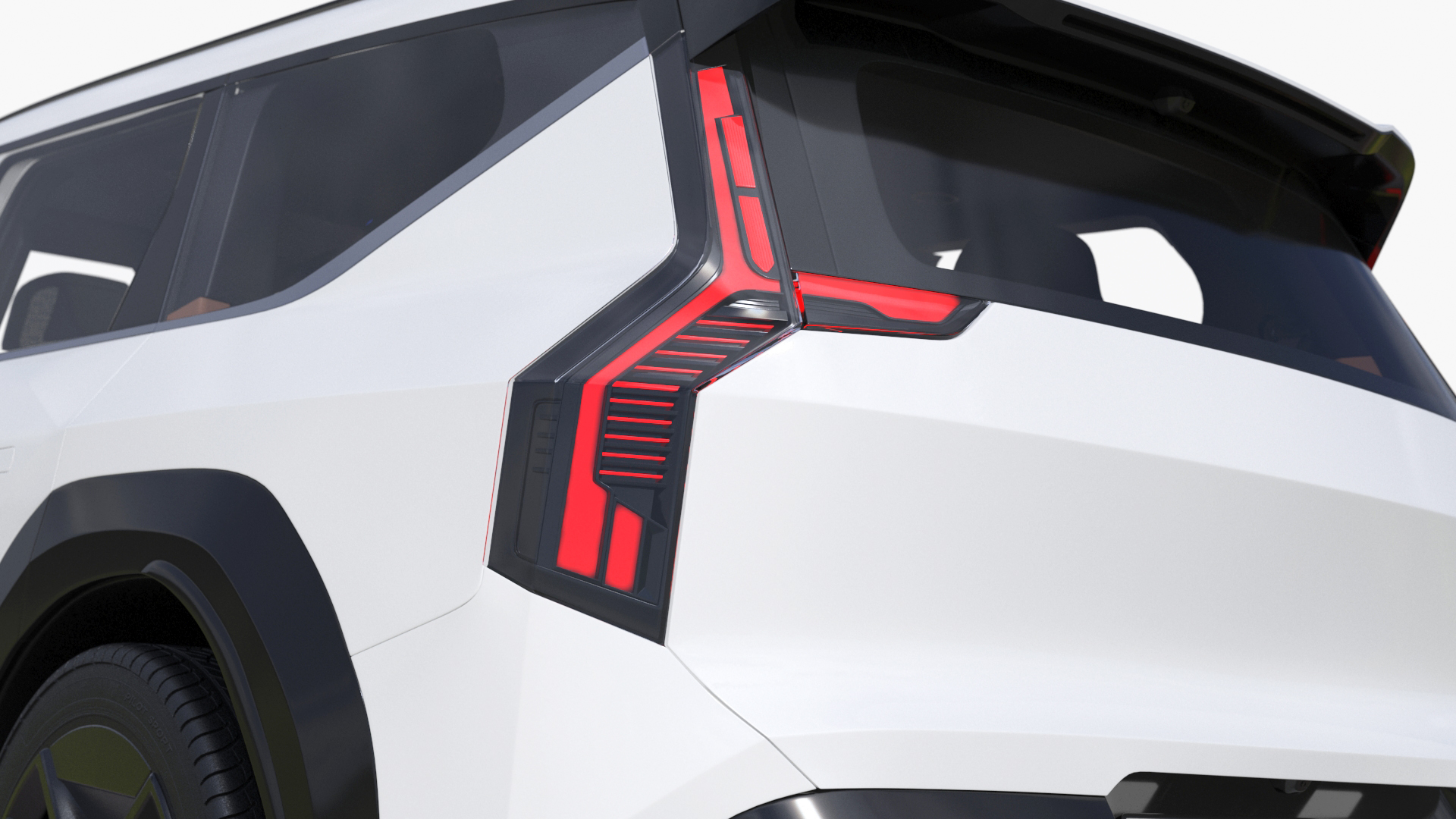 3D model Luxury Electric SUV White