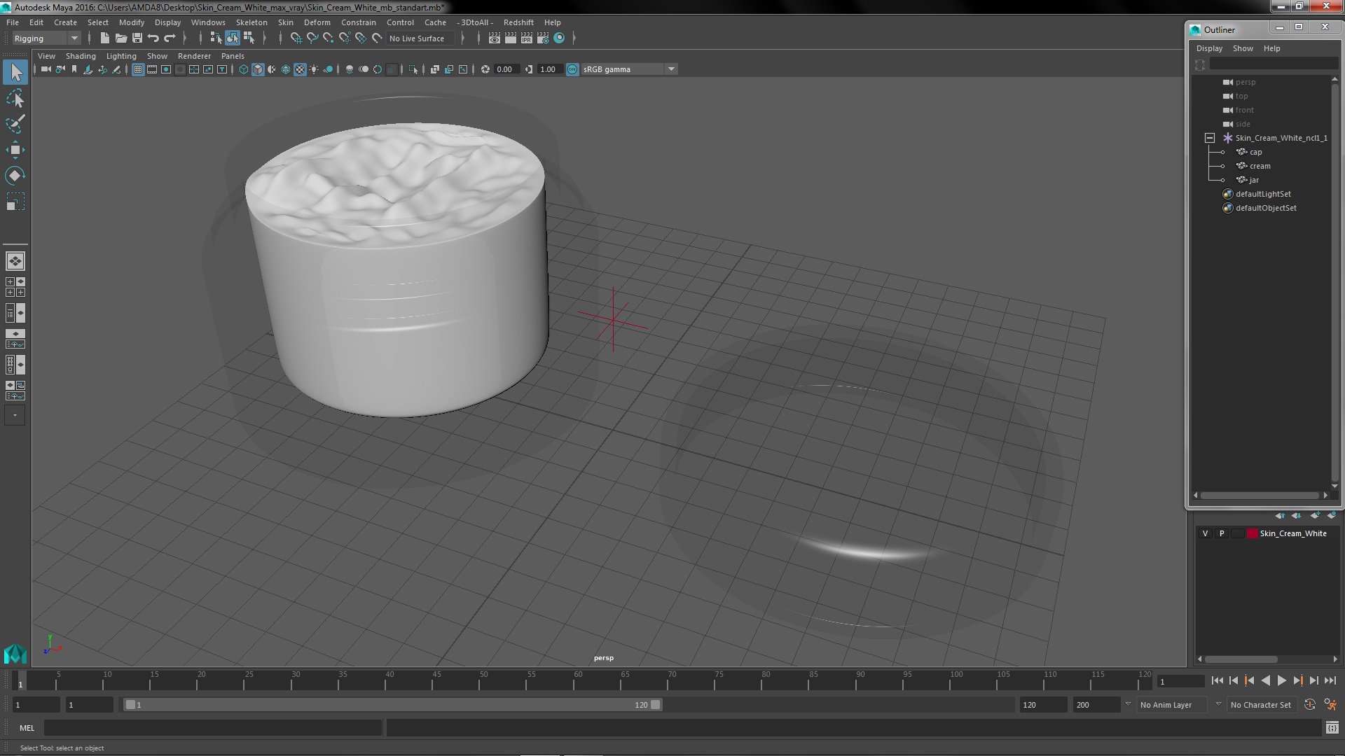 3D Skin Cream White
