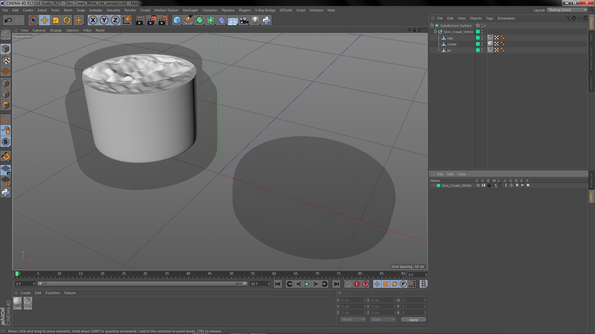 3D Skin Cream White