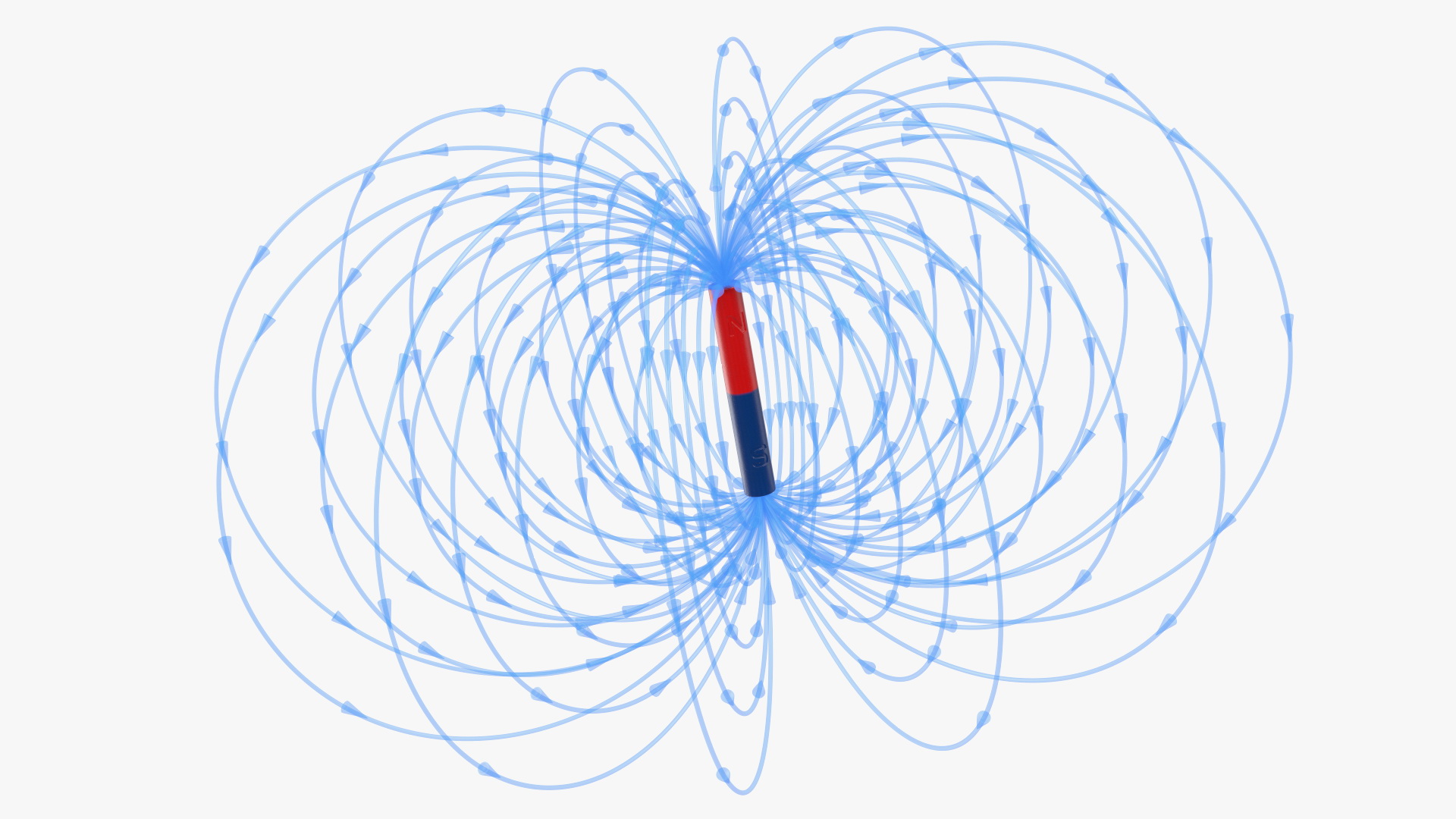 3D model Magnetic Field Cylinder Magnet