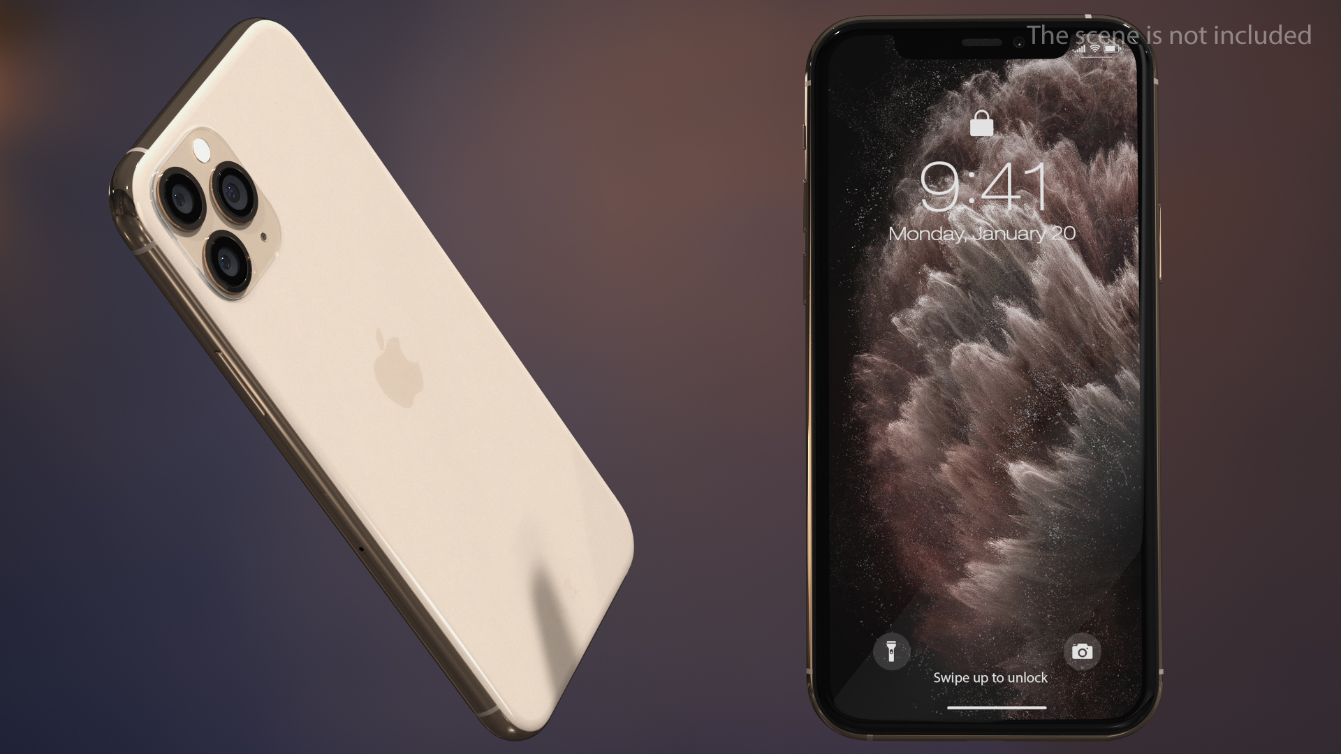 Apple iPhone 11 Pro Gold 3D model