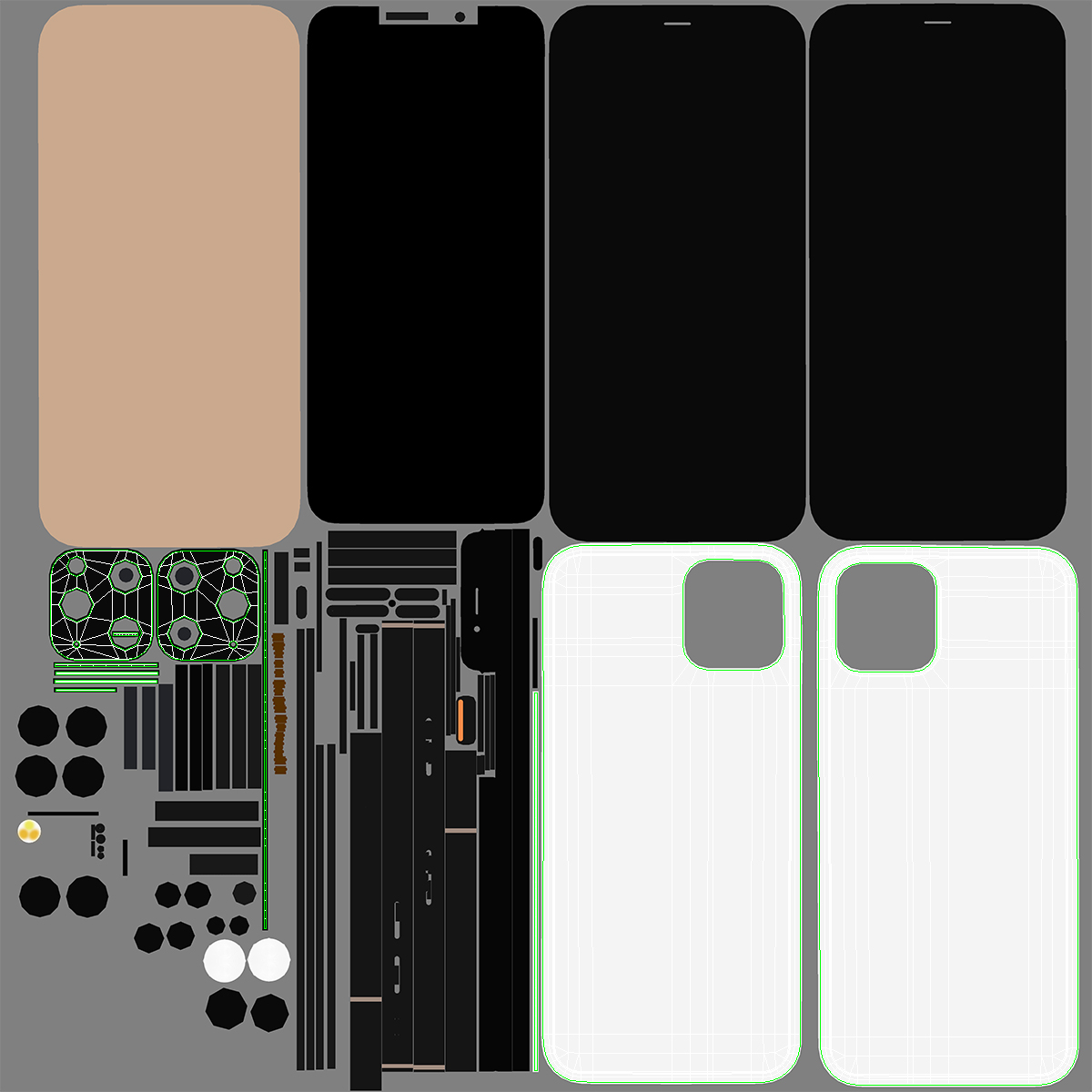 Apple iPhone 11 Pro Gold 3D model