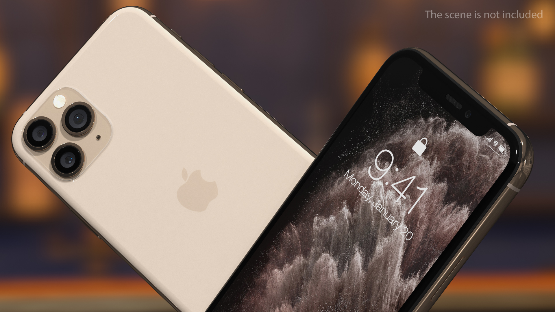 Apple iPhone 11 Pro Gold 3D model