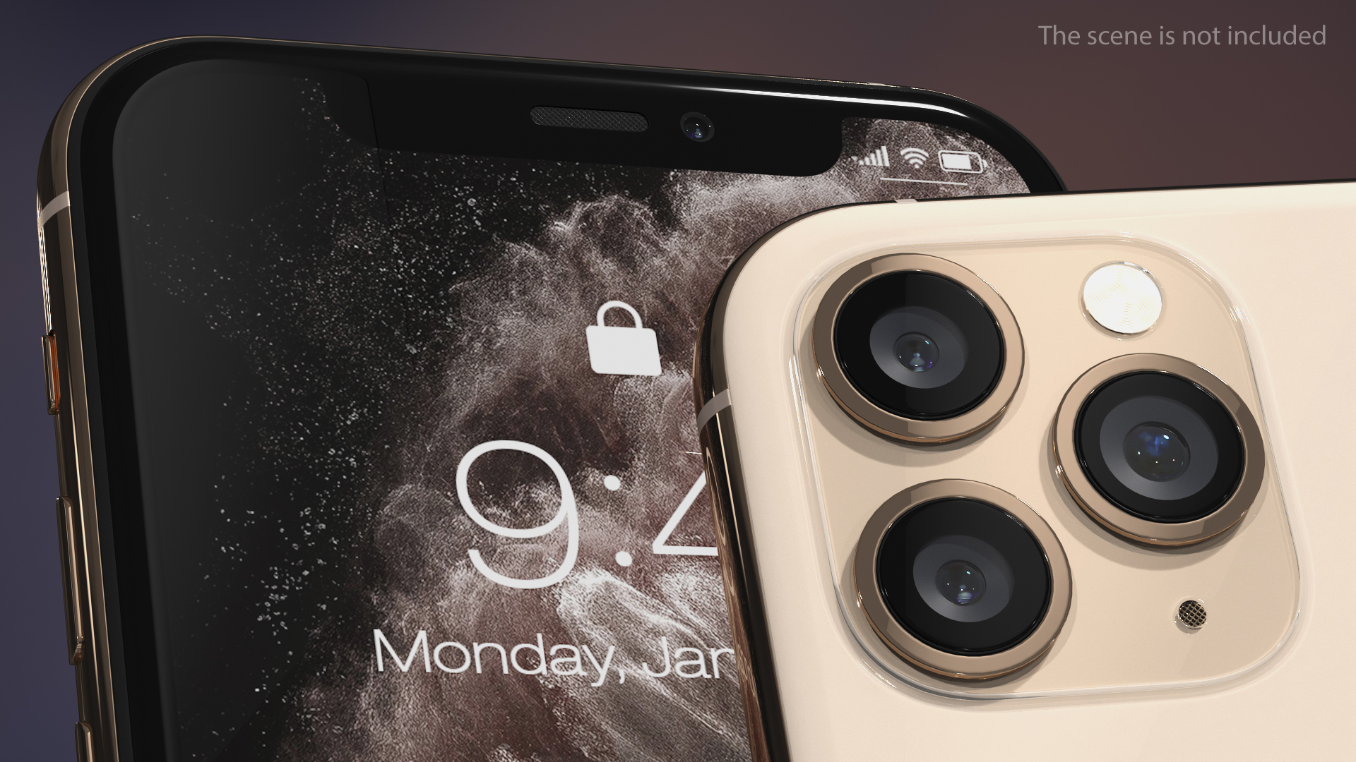 Apple iPhone 11 Pro Gold 3D model