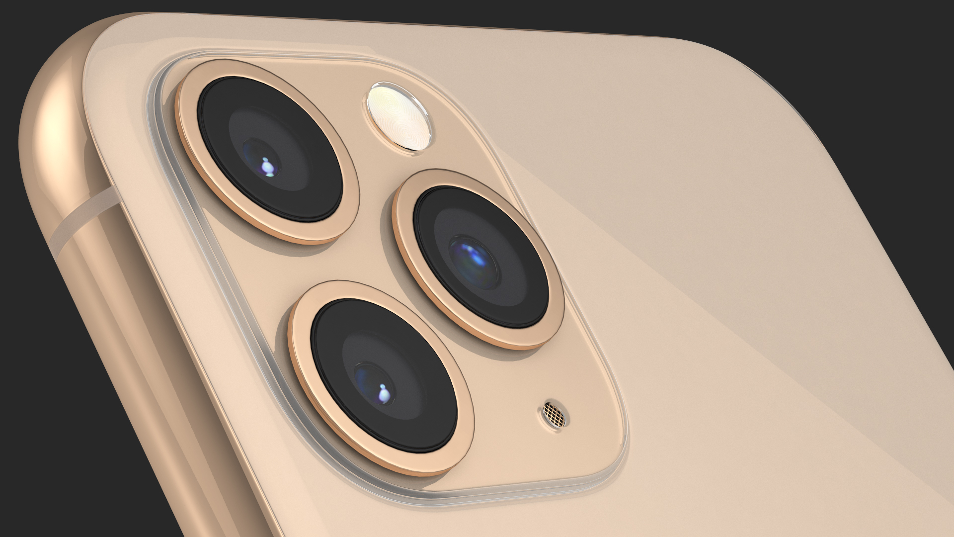 Apple iPhone 11 Pro Gold 3D model