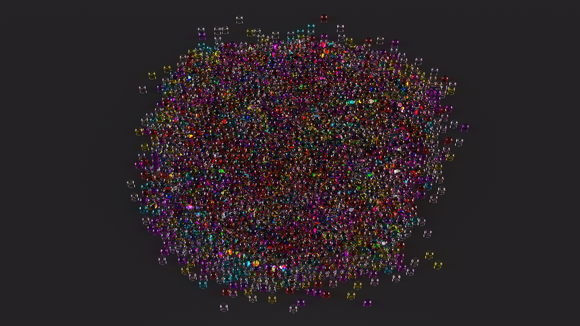 3D model Water Gel Beads Pile
