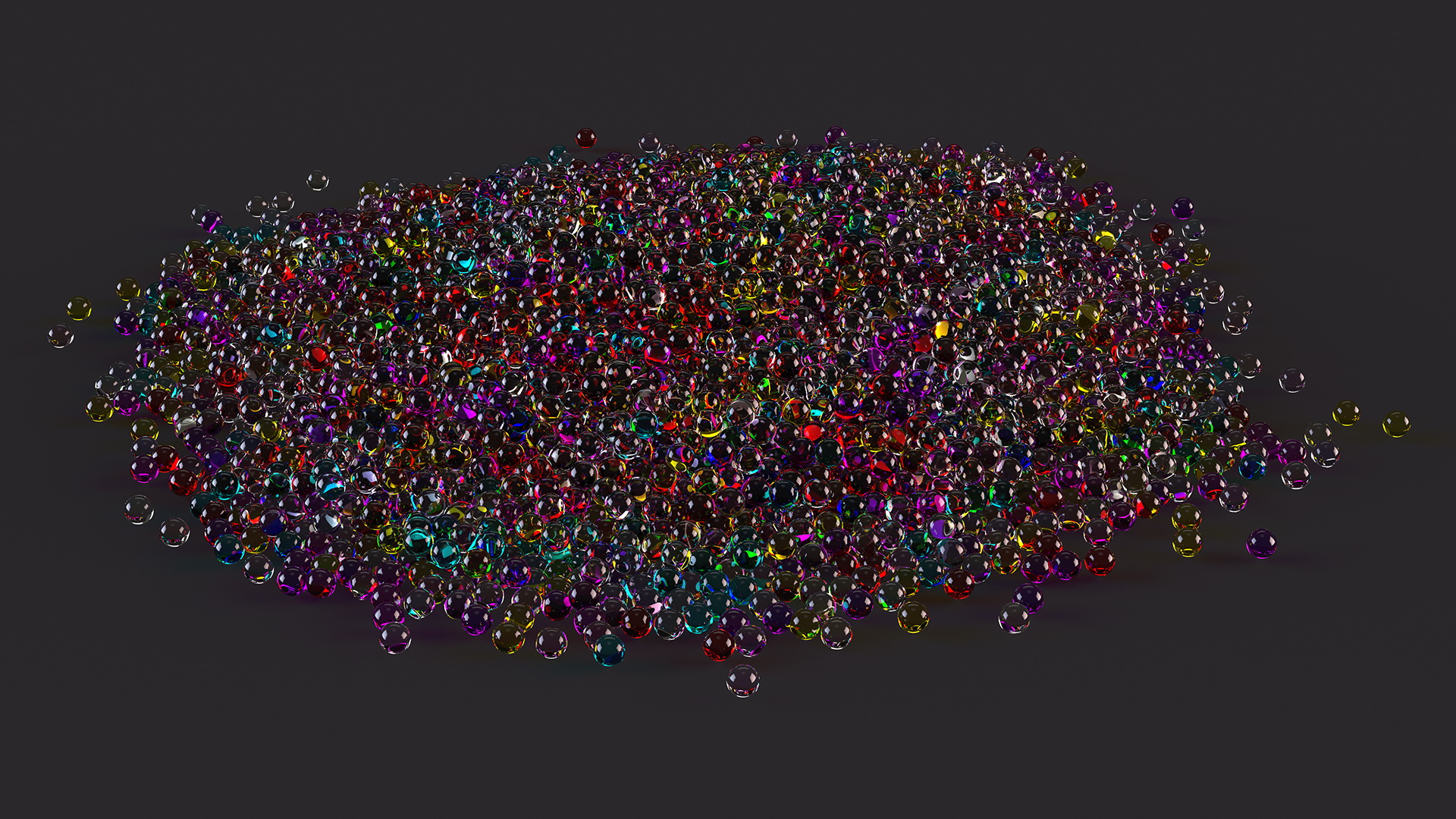 3D model Water Gel Beads Pile
