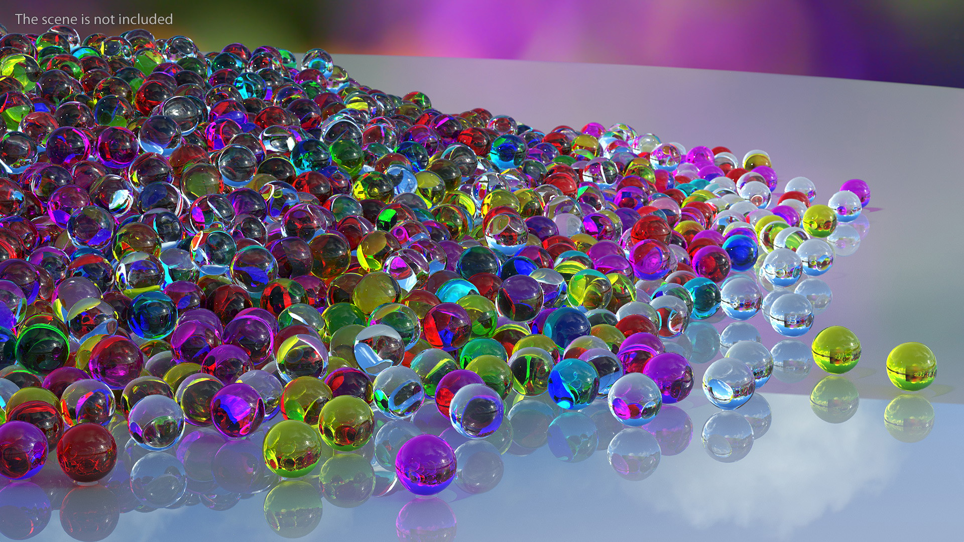 3D model Water Gel Beads Pile