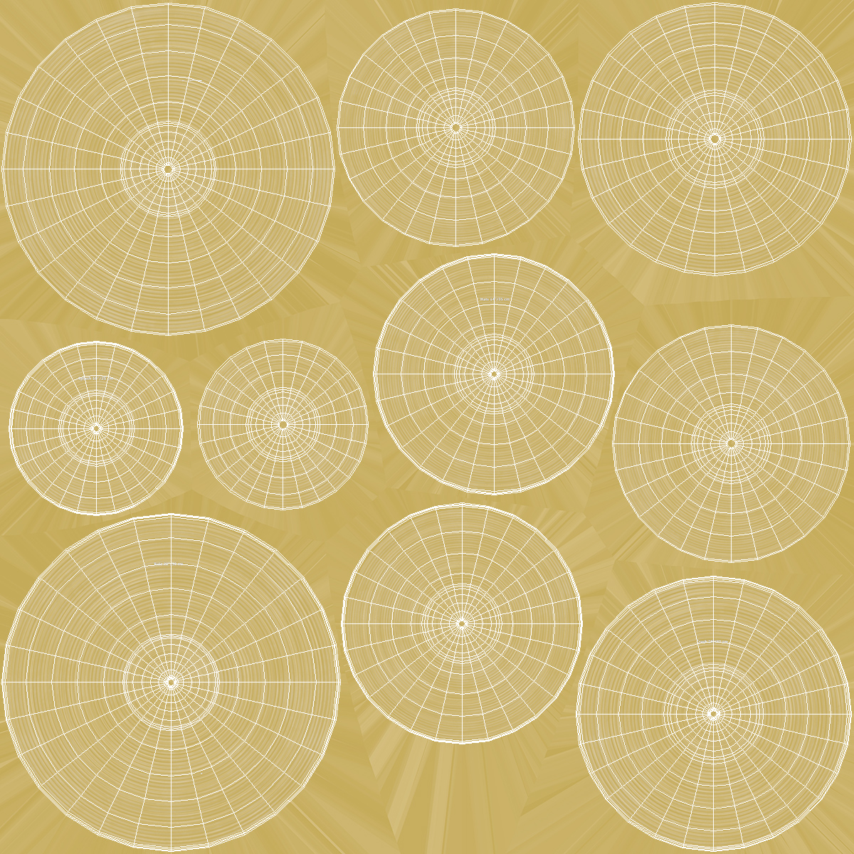 3D Brass Cymbal Set