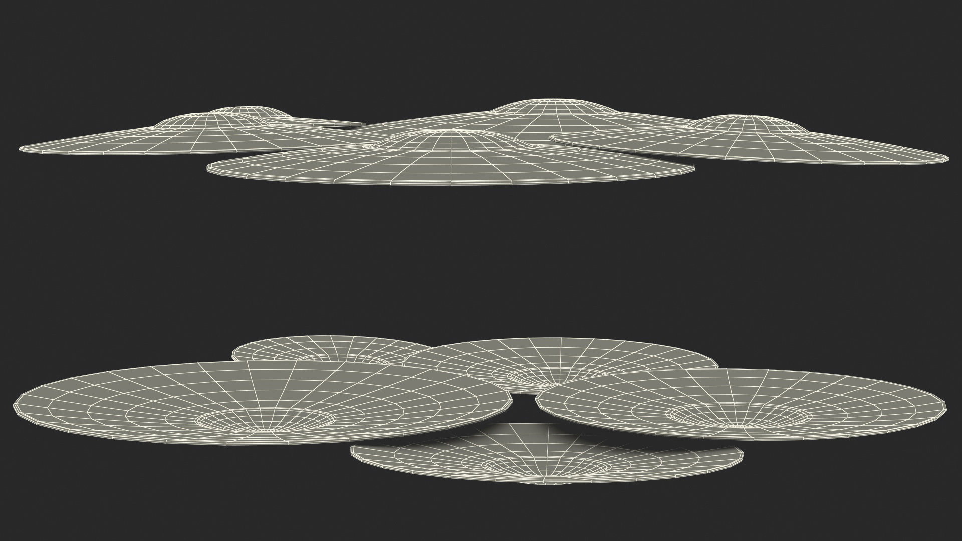 3D Brass Cymbal Set