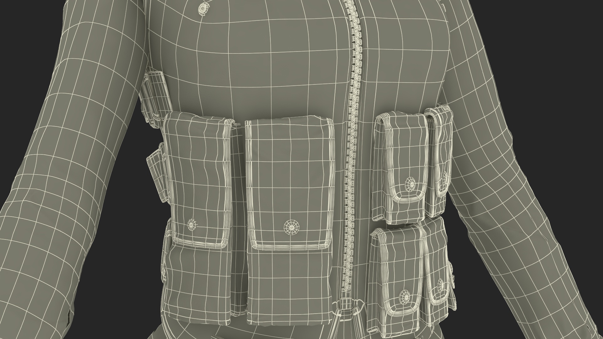 3D Tactical Police Officer Woman with Handgun Rigged for Cinema 4D model