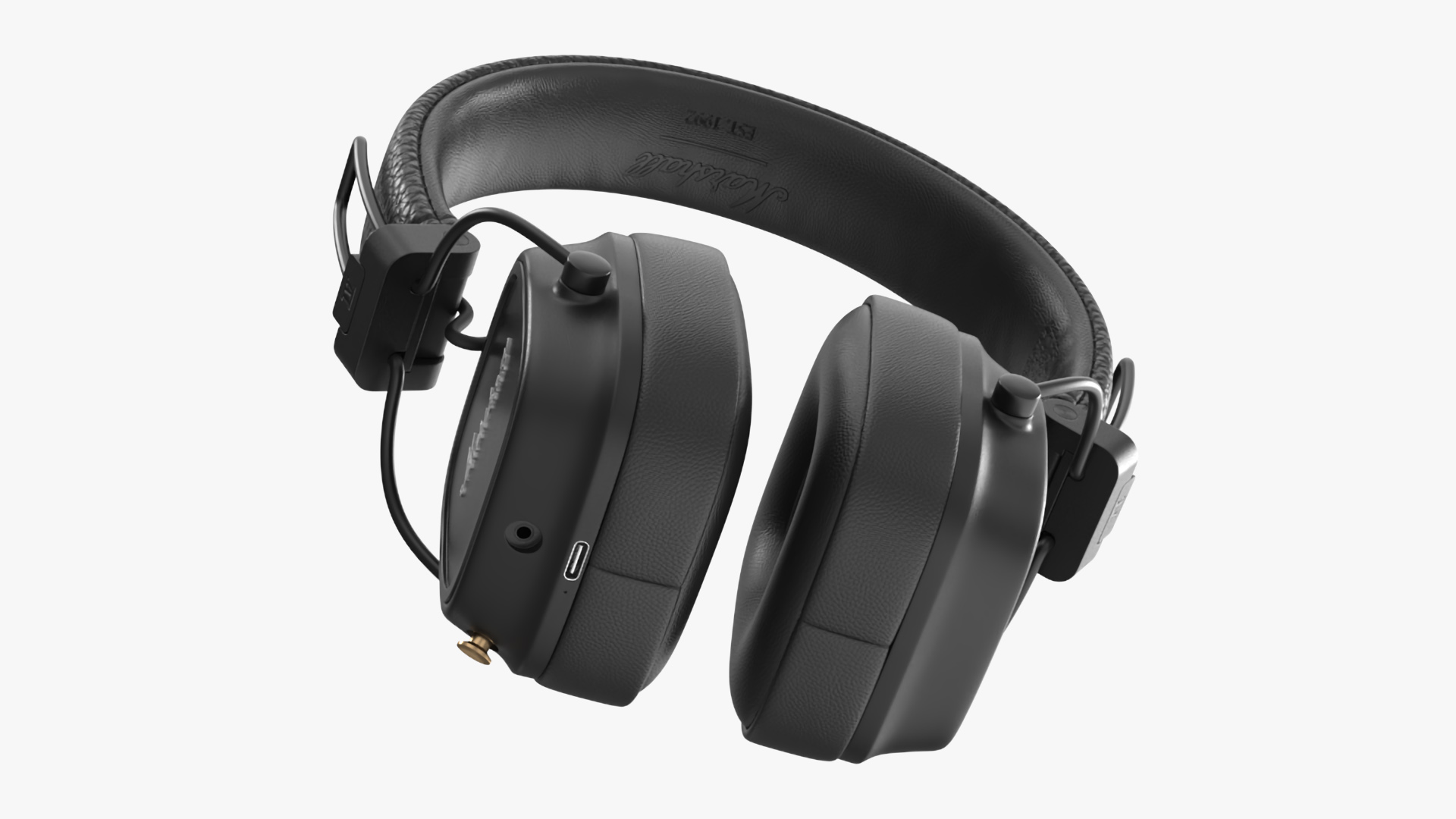3D model Marshall Headphones Black