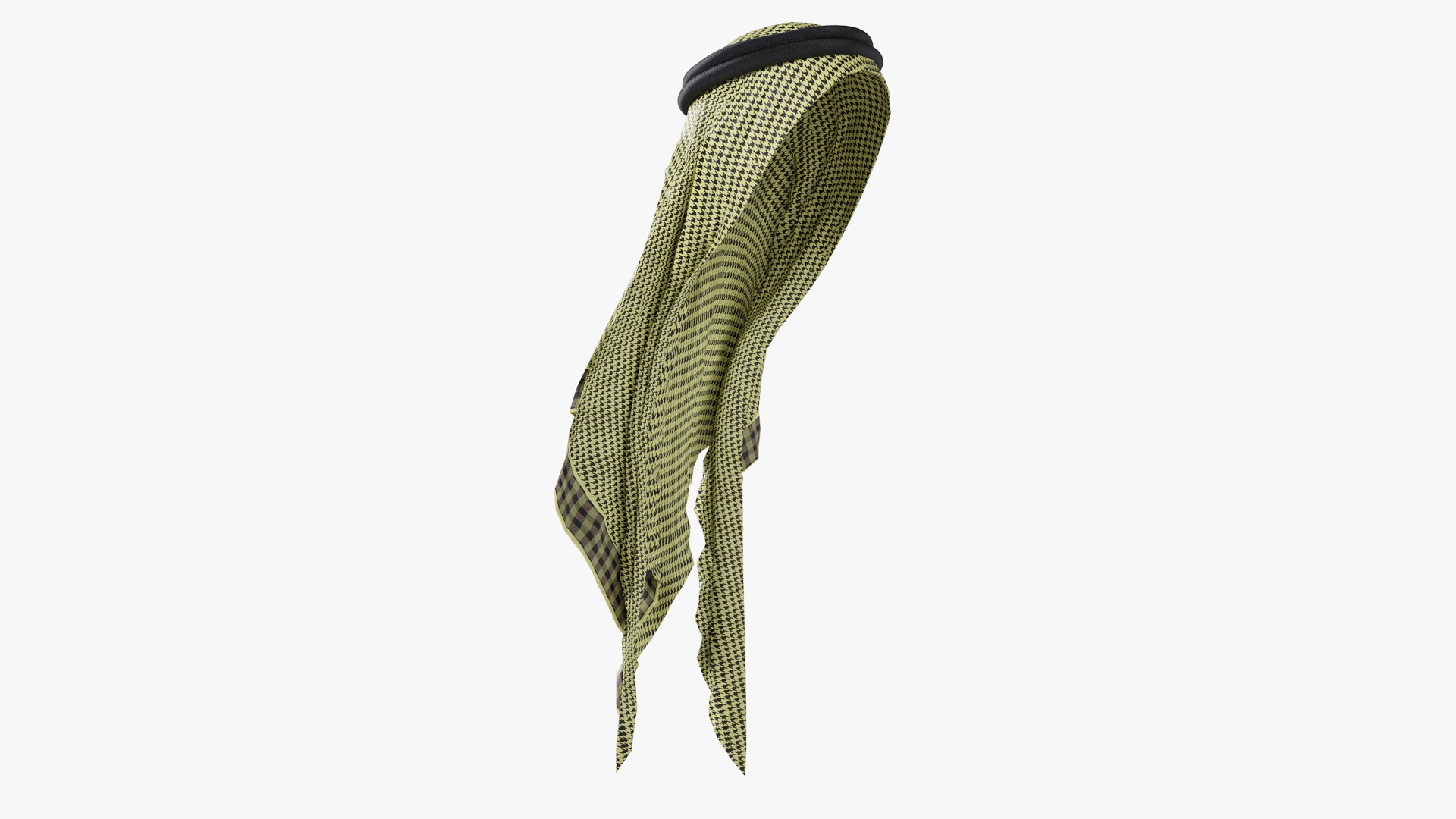 3D Green Traditional Arabic Hat model