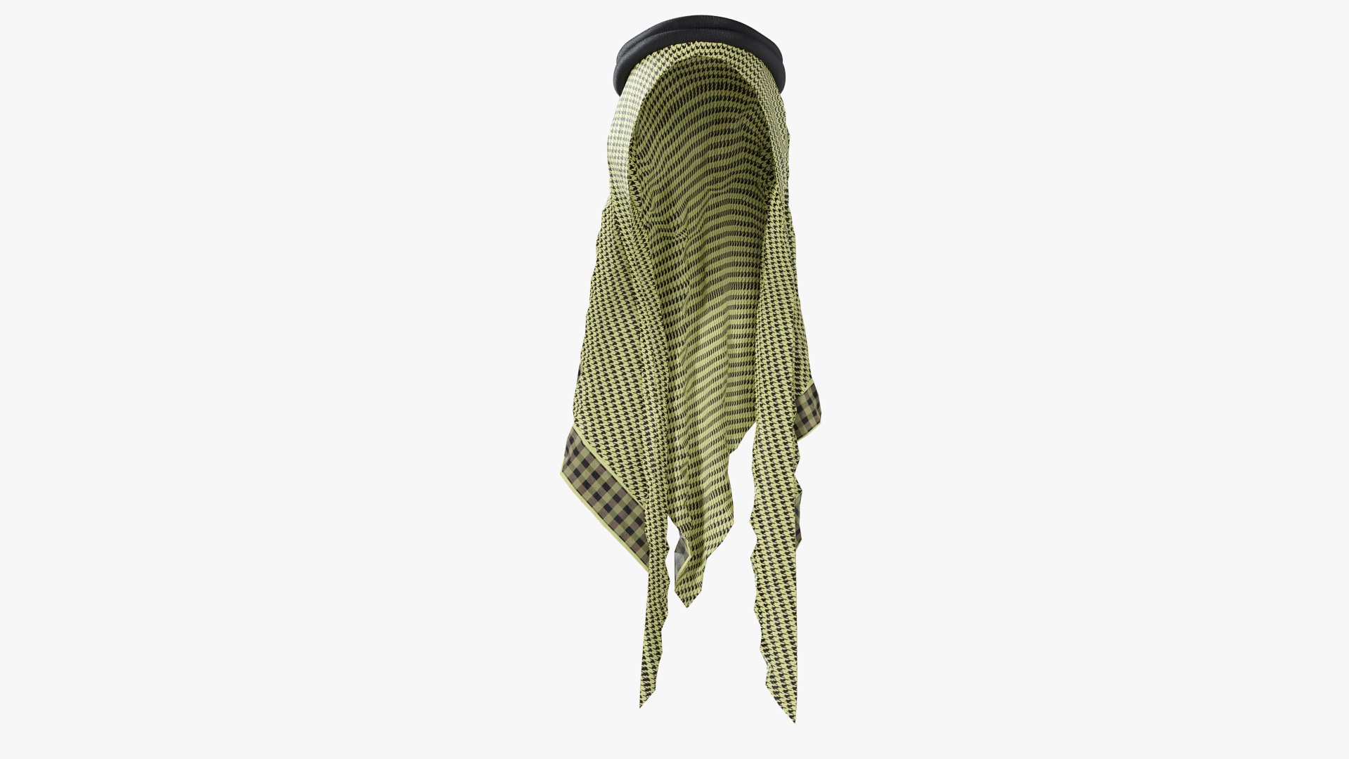 3D Green Traditional Arabic Hat model