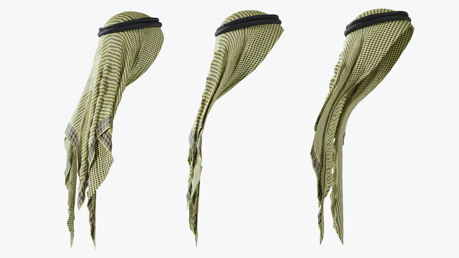 3D Green Traditional Arabic Hat model