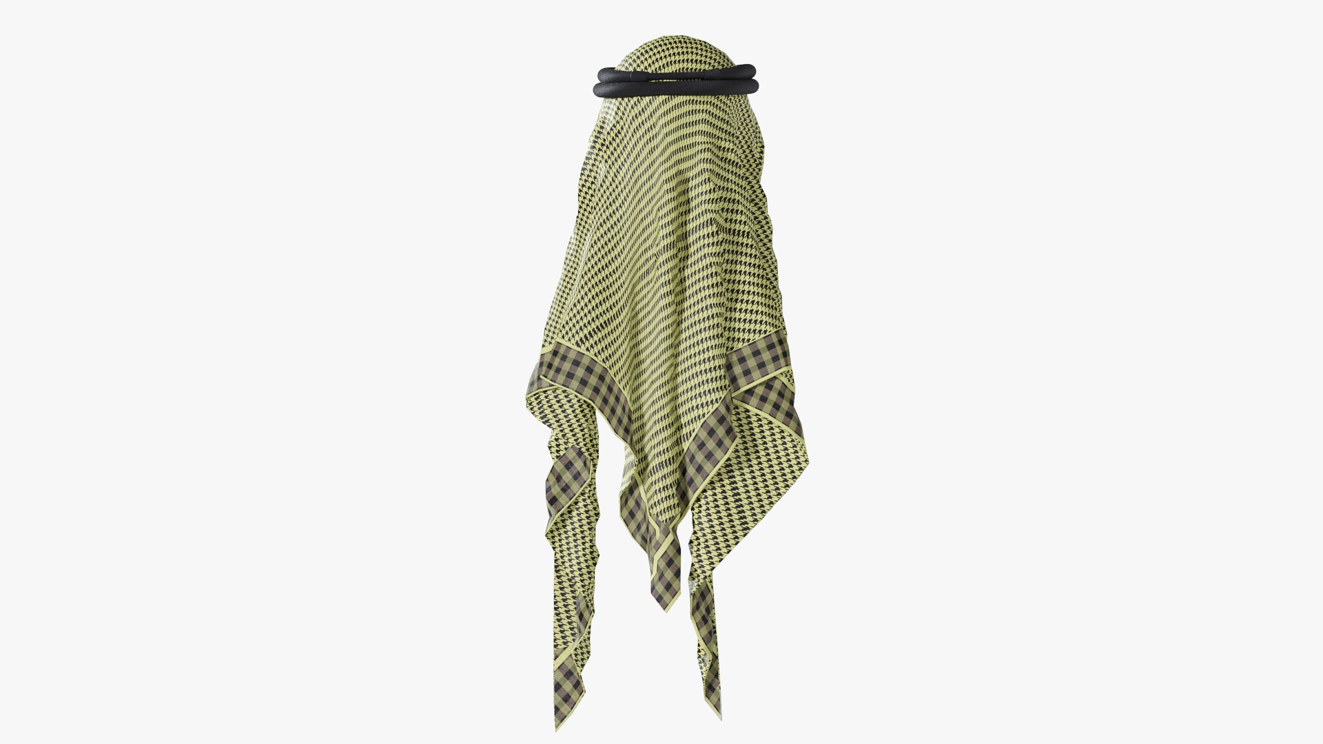 3D Green Traditional Arabic Hat model