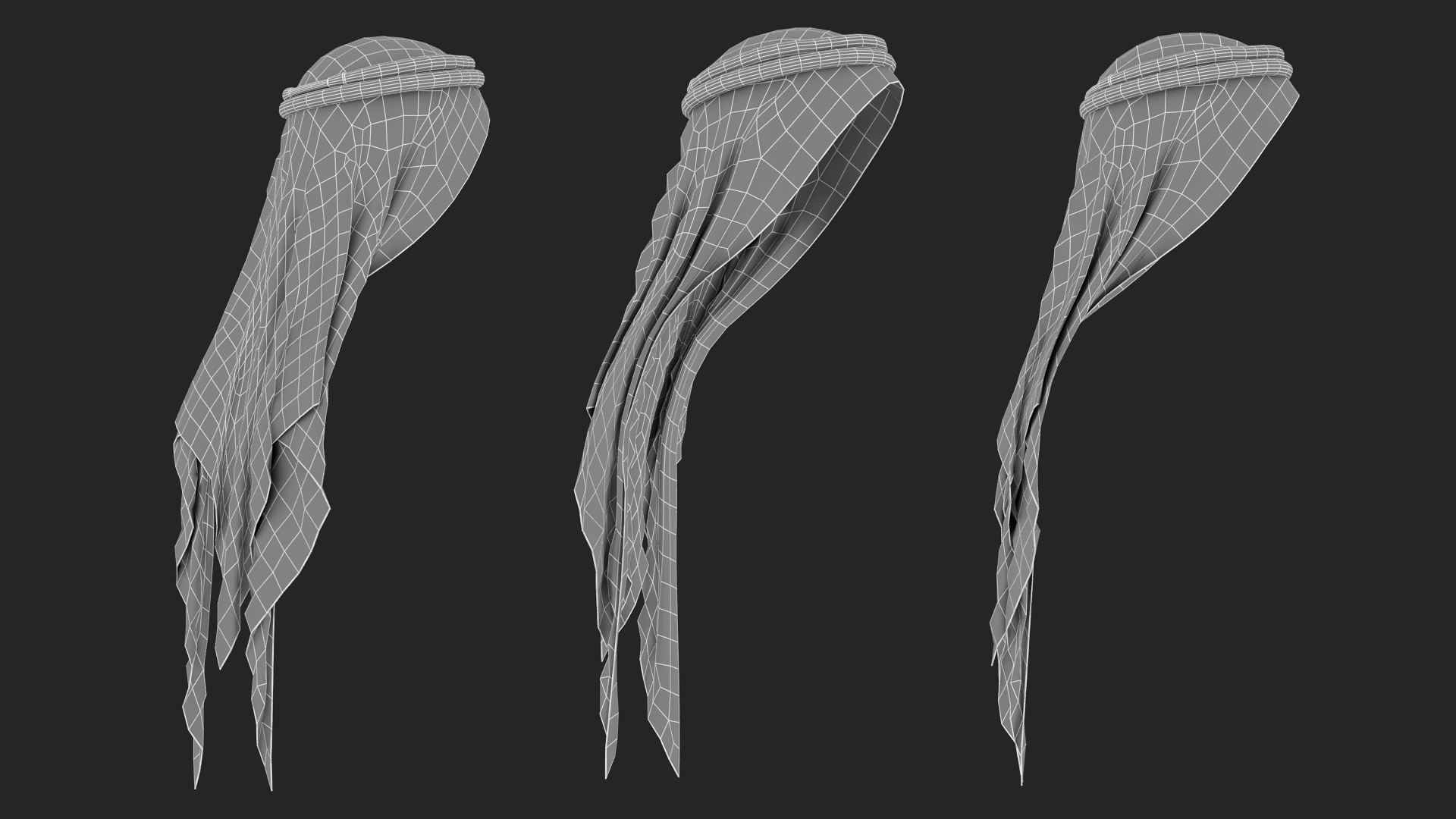 3D Green Traditional Arabic Hat model