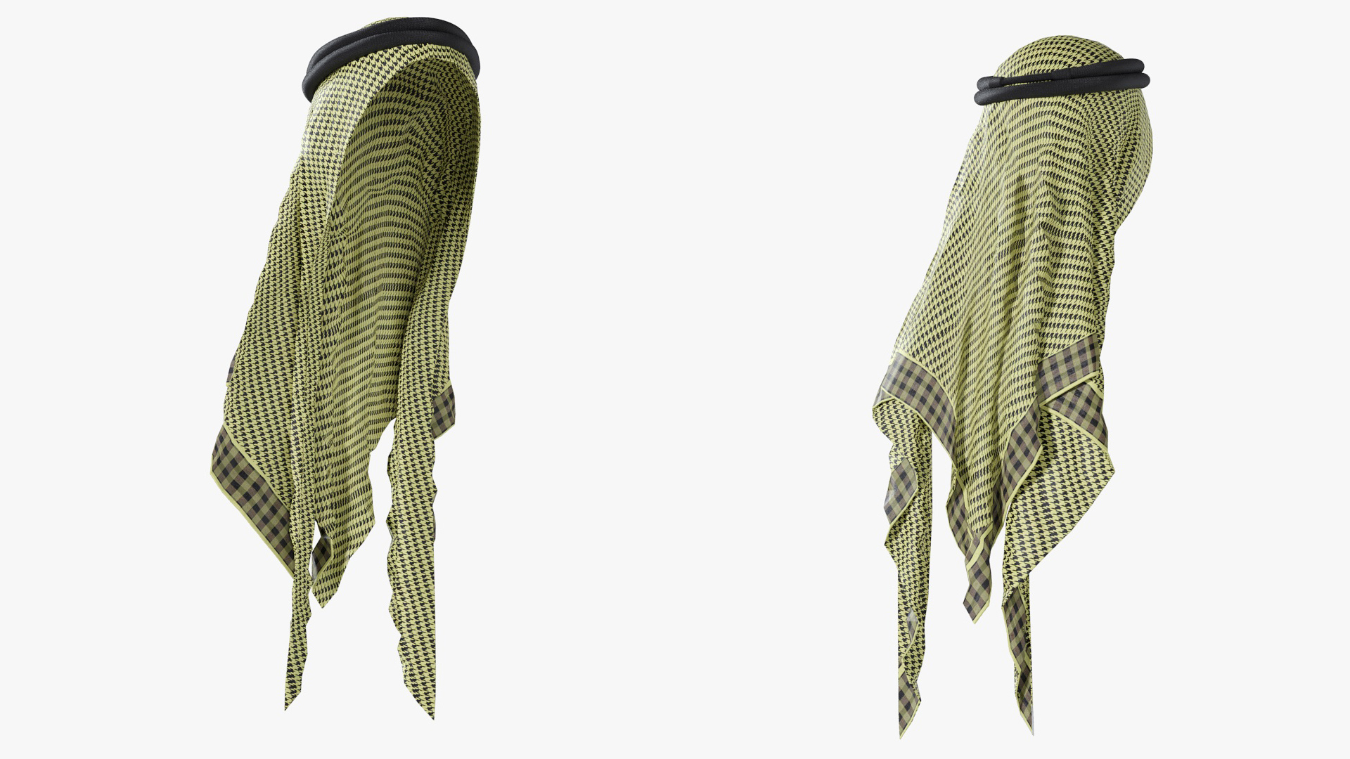 3D Green Traditional Arabic Hat model