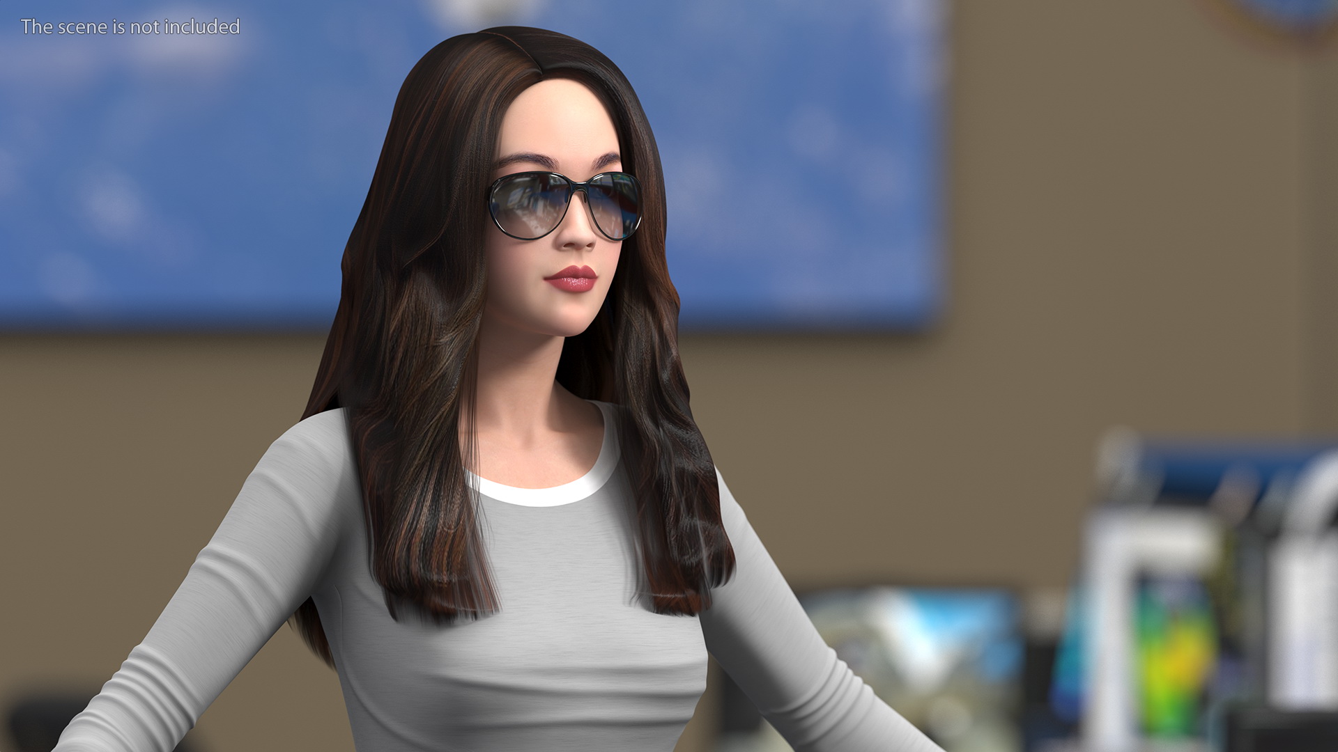3D model Chinese Woman T-pose
