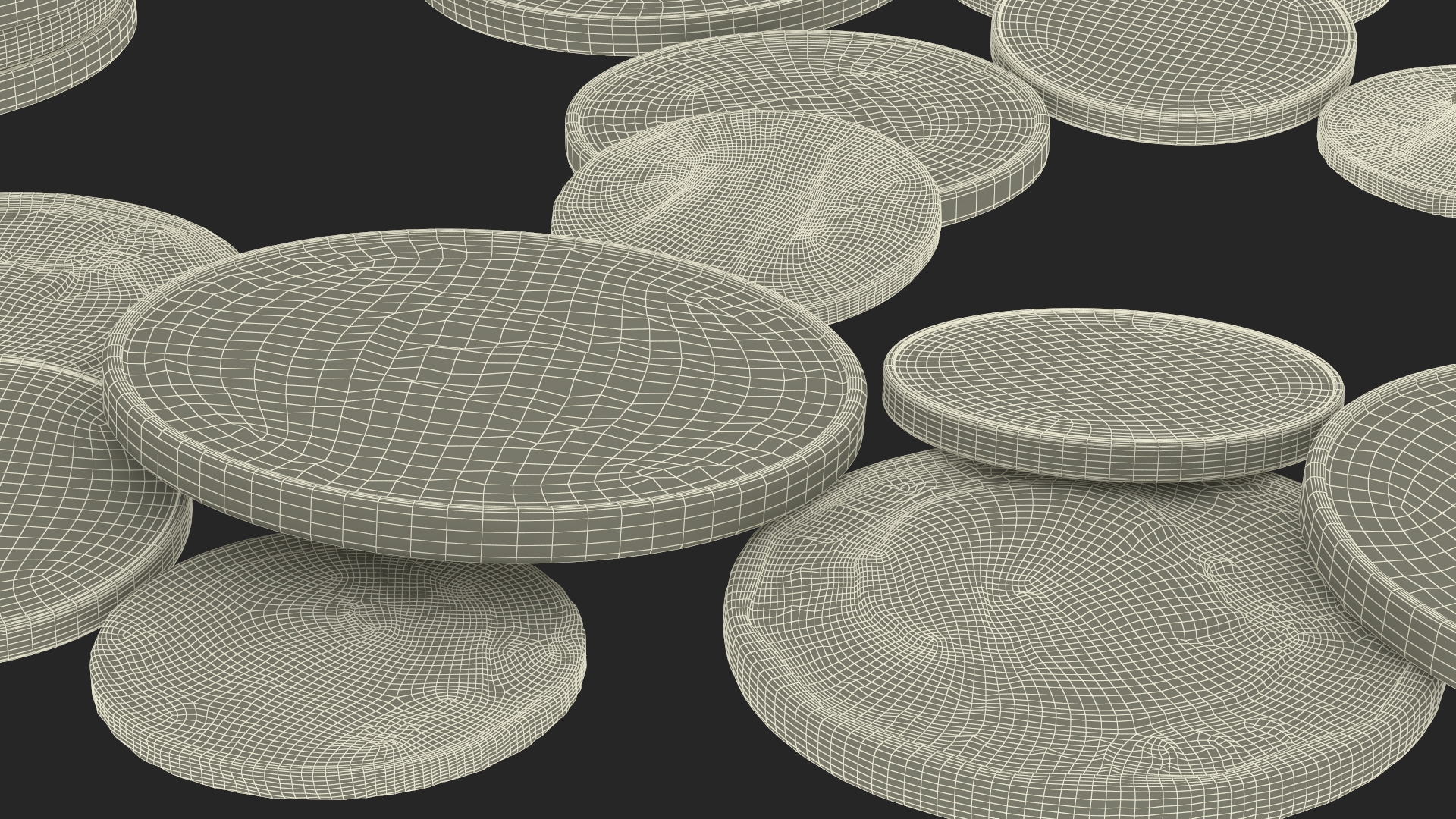 3D Percentage Arrow Graph with Coins model