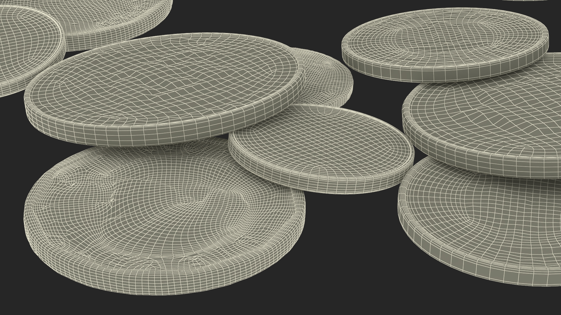 3D Percentage Arrow Graph with Coins model
