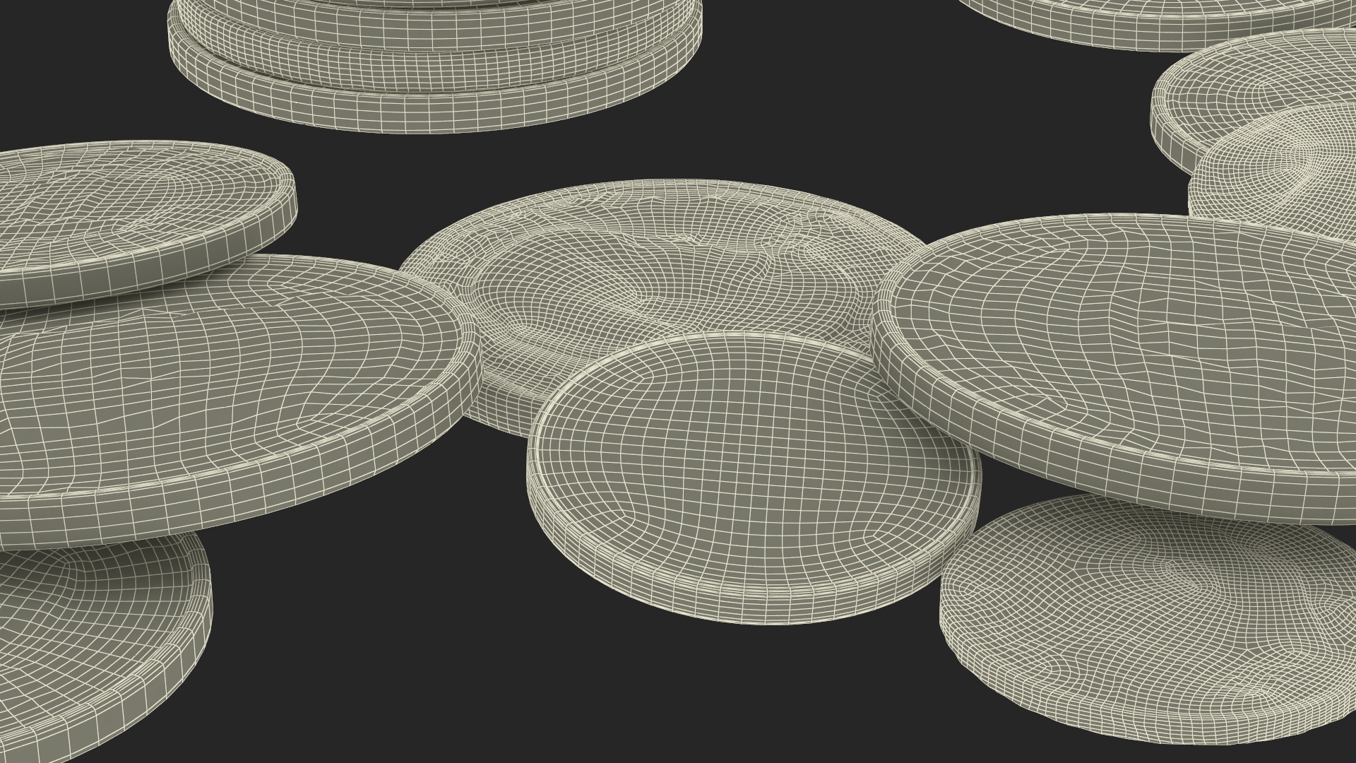 3D Percentage Arrow Graph with Coins model