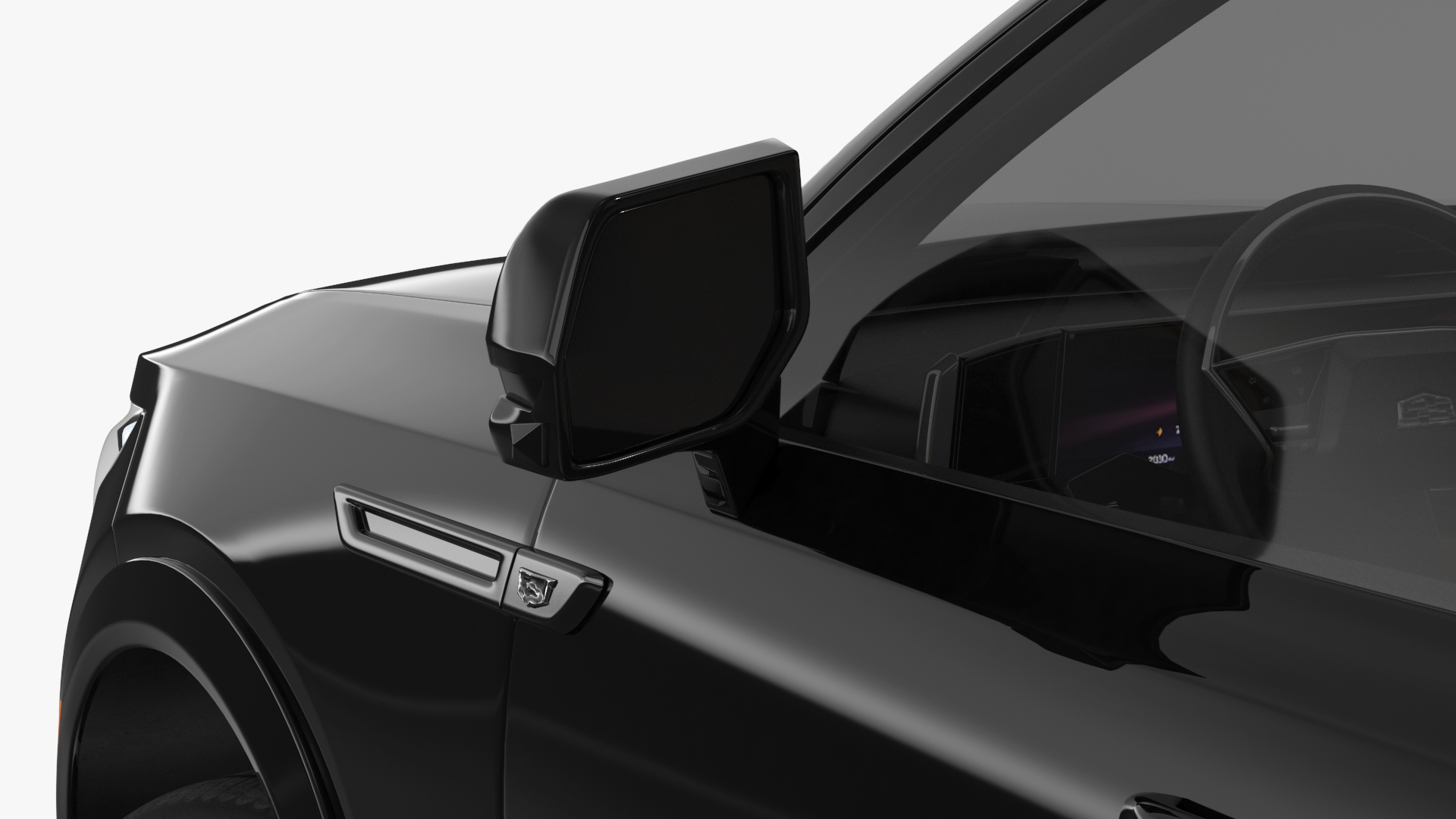 3D Cadillac Escalade IQ 2025 EV Black Raven Rigged for Maya