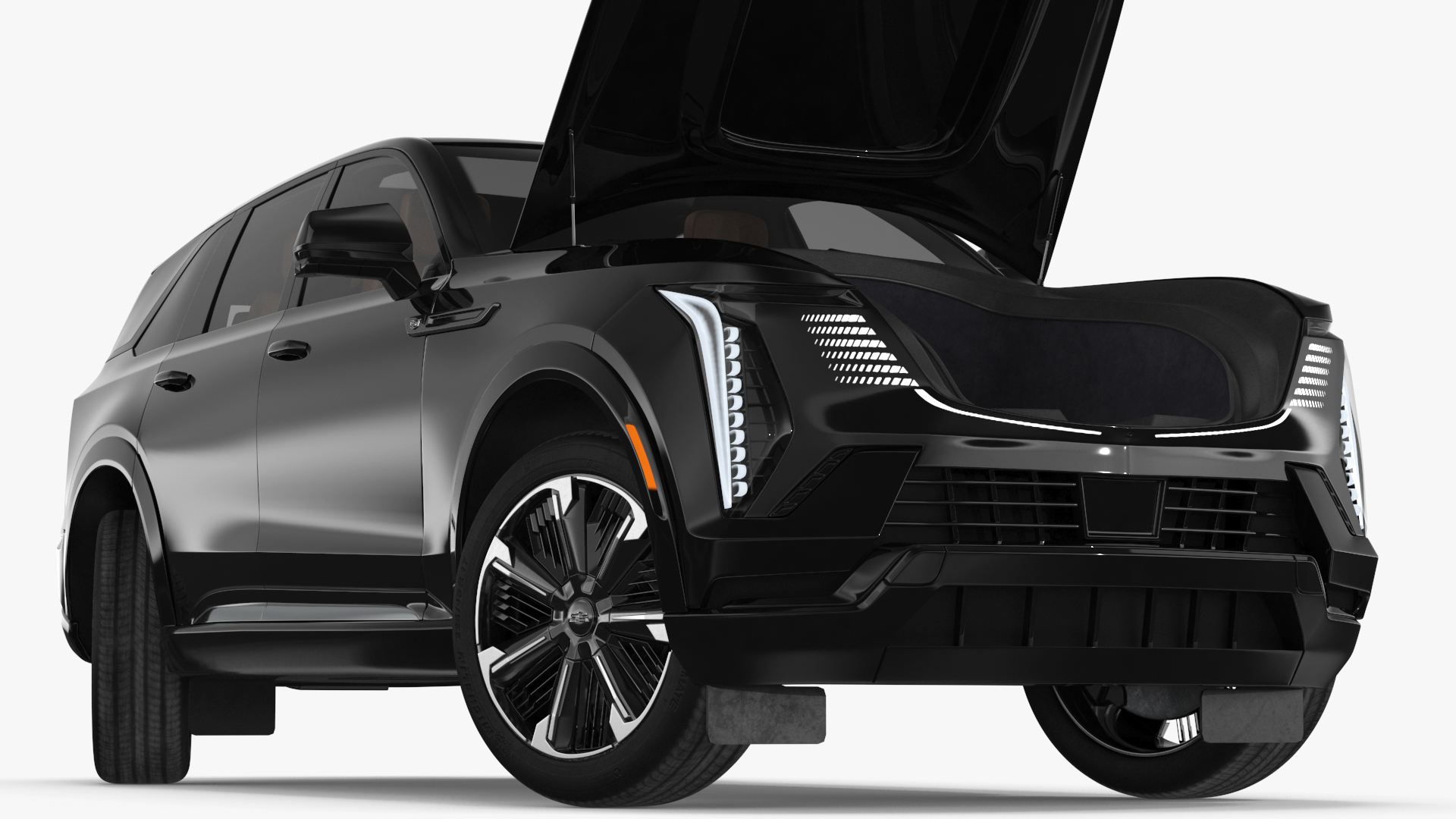 3D Cadillac Escalade IQ 2025 EV Black Raven Rigged for Maya