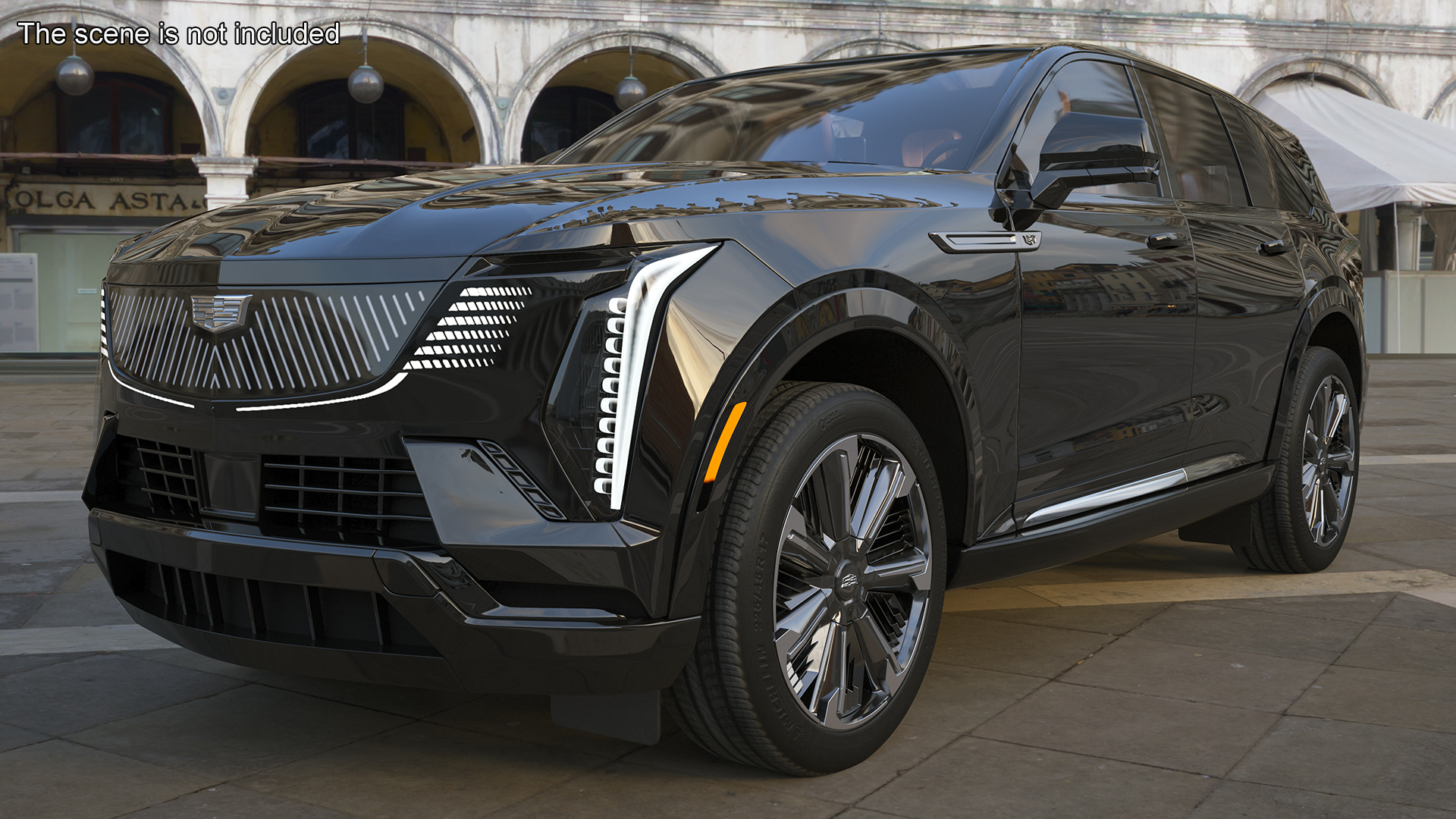 3D Cadillac Escalade IQ 2025 EV Black Raven Rigged for Maya