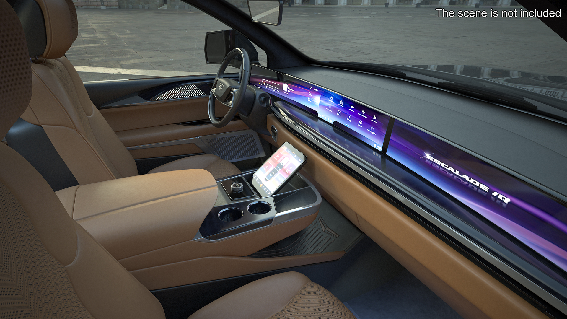 3D Cadillac Escalade IQ 2025 EV Black Raven Rigged for Maya
