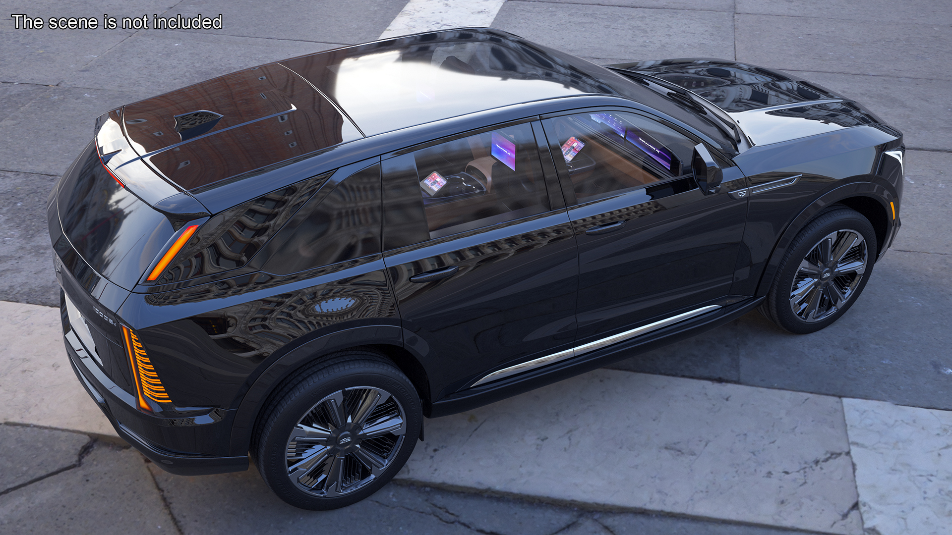 3D Cadillac Escalade IQ 2025 EV Black Raven Rigged for Maya
