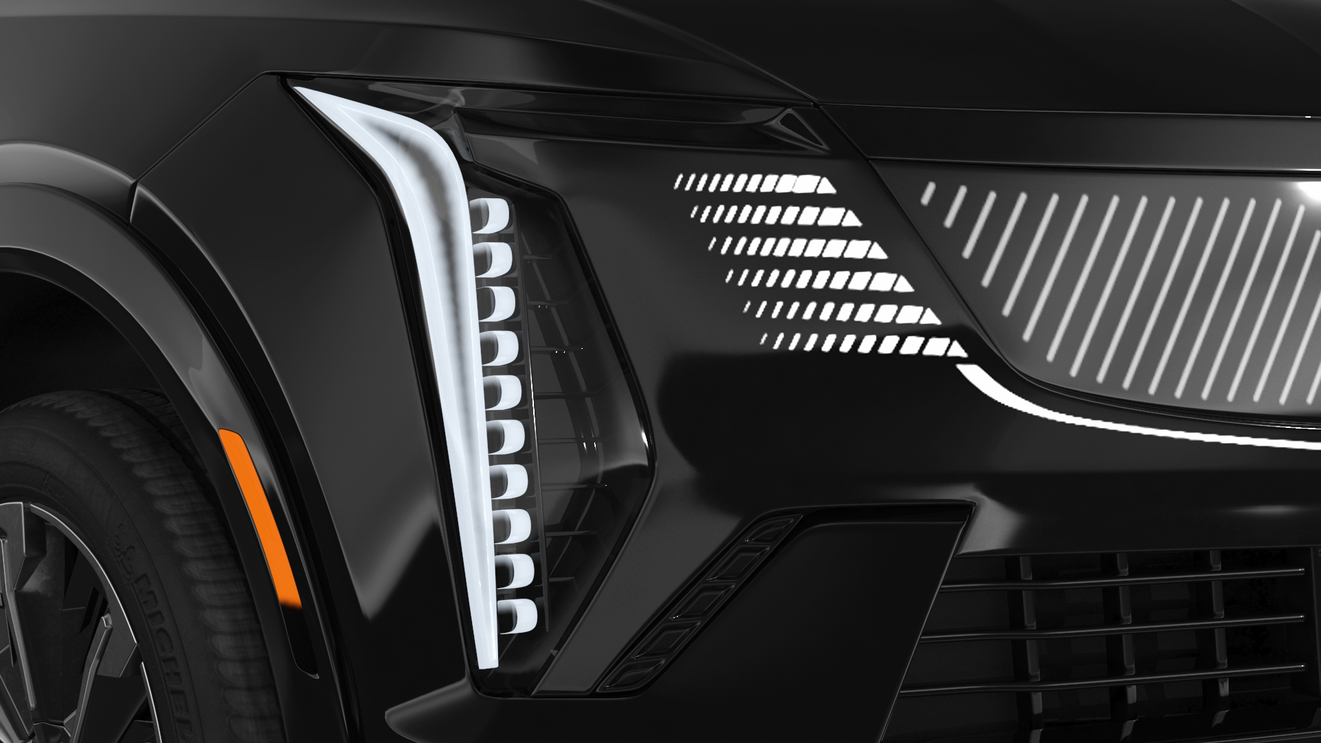 3D Cadillac Escalade IQ 2025 EV Black Raven Rigged for Maya