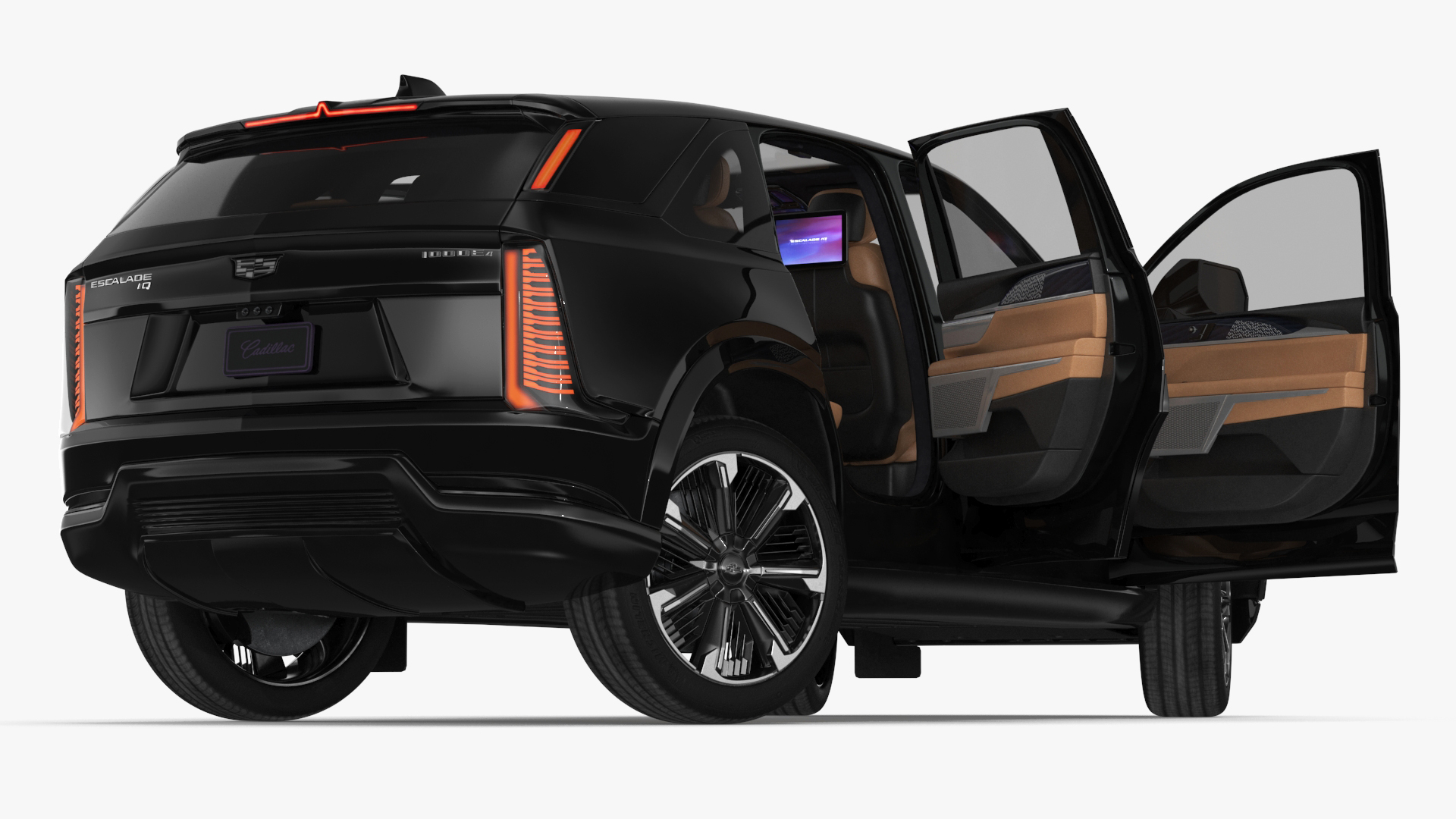 3D Cadillac Escalade IQ 2025 EV Black Raven Rigged for Maya