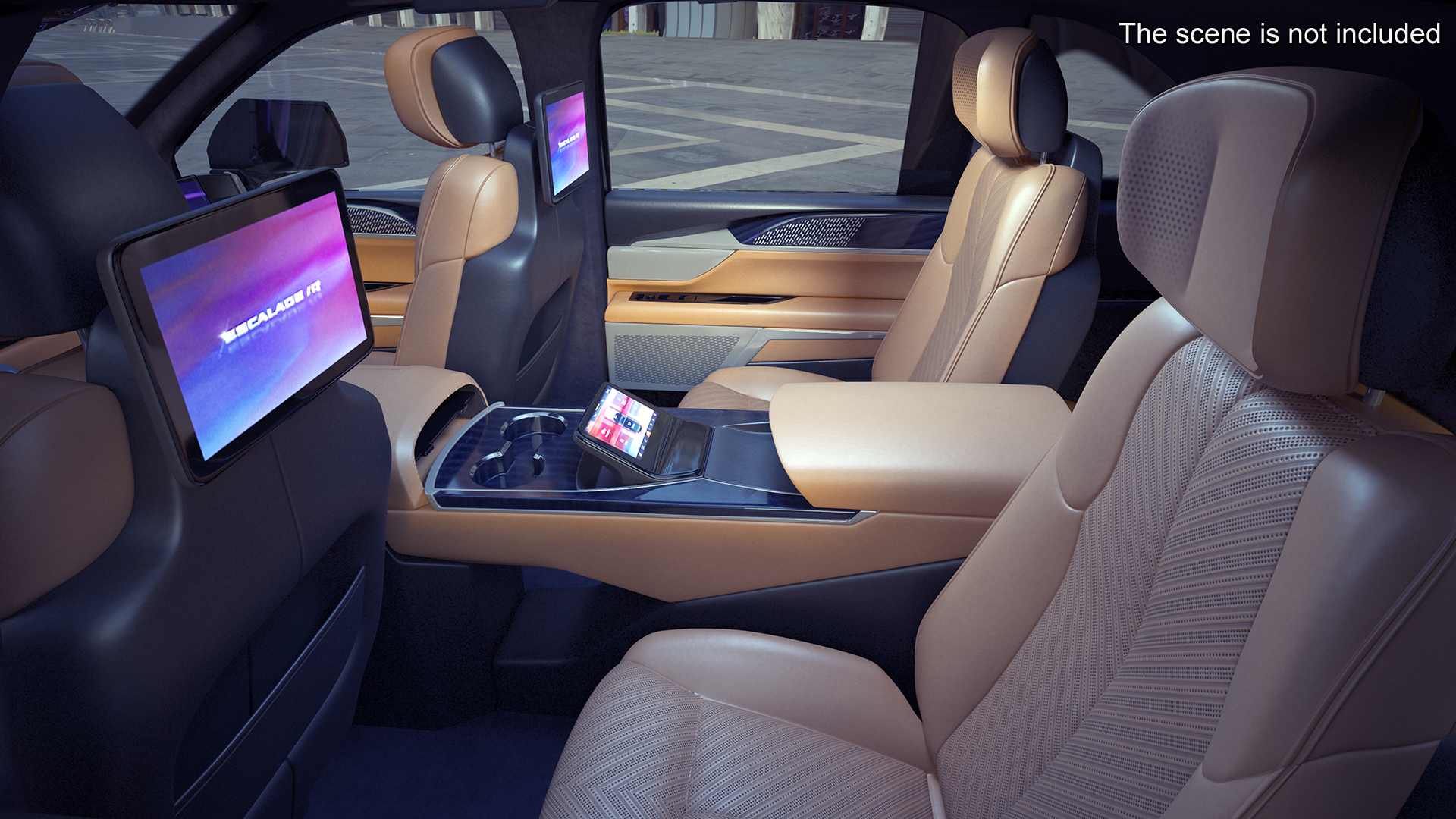 3D Cadillac Escalade IQ 2025 EV Black Raven Rigged for Maya