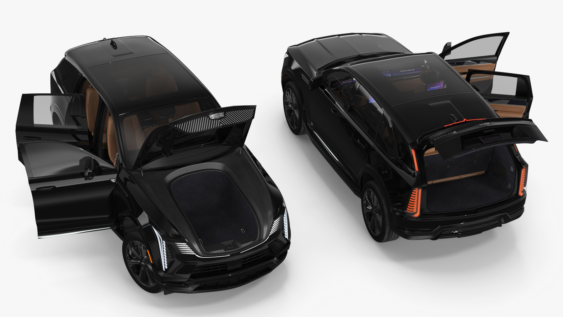 3D Cadillac Escalade IQ 2025 EV Black Raven Rigged for Maya
