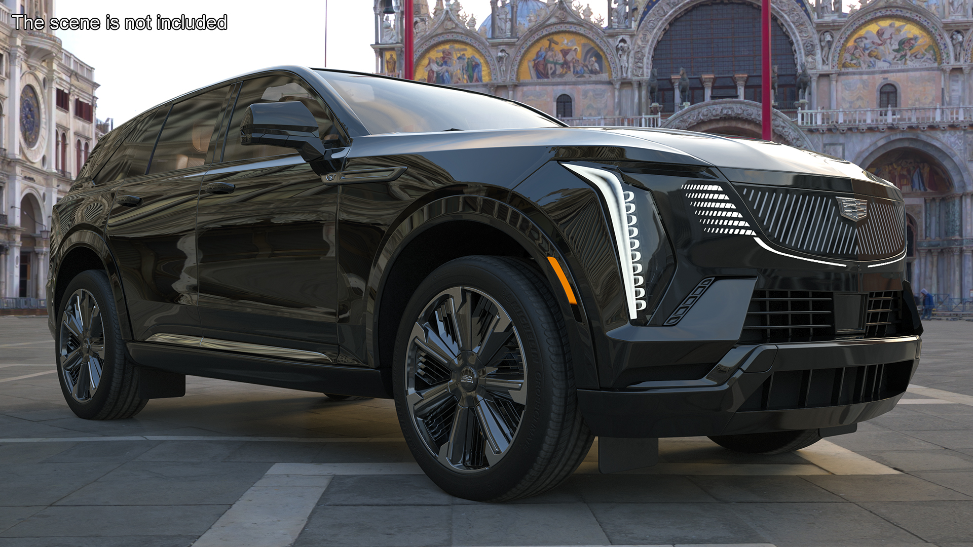 3D Cadillac Escalade IQ 2025 EV Black Raven Rigged for Maya