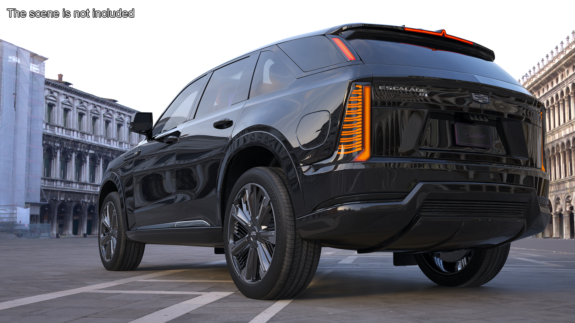 3D Cadillac Escalade IQ 2025 EV Black Raven Rigged for Maya