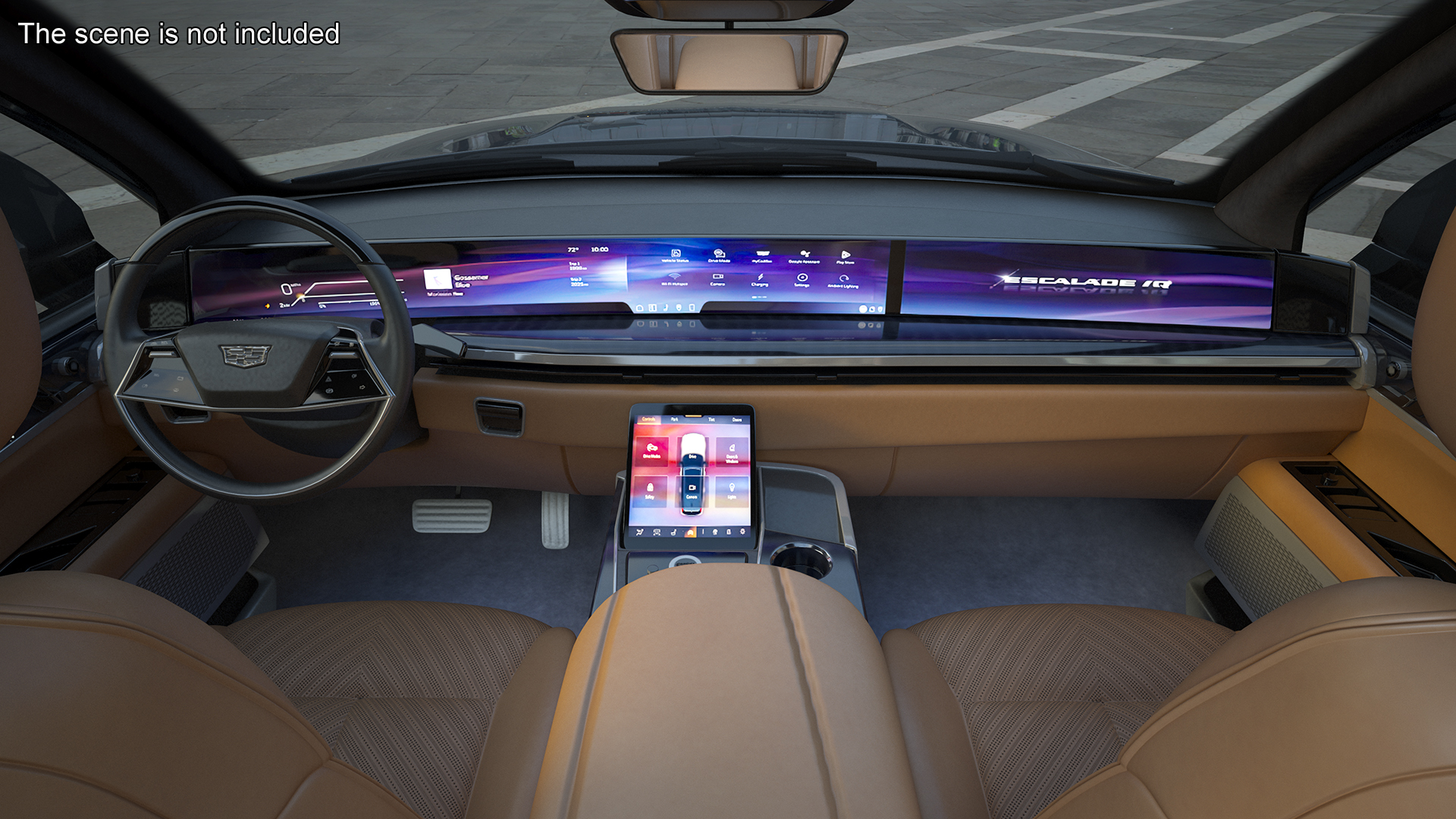3D Cadillac Escalade IQ 2025 EV Black Raven Rigged for Maya