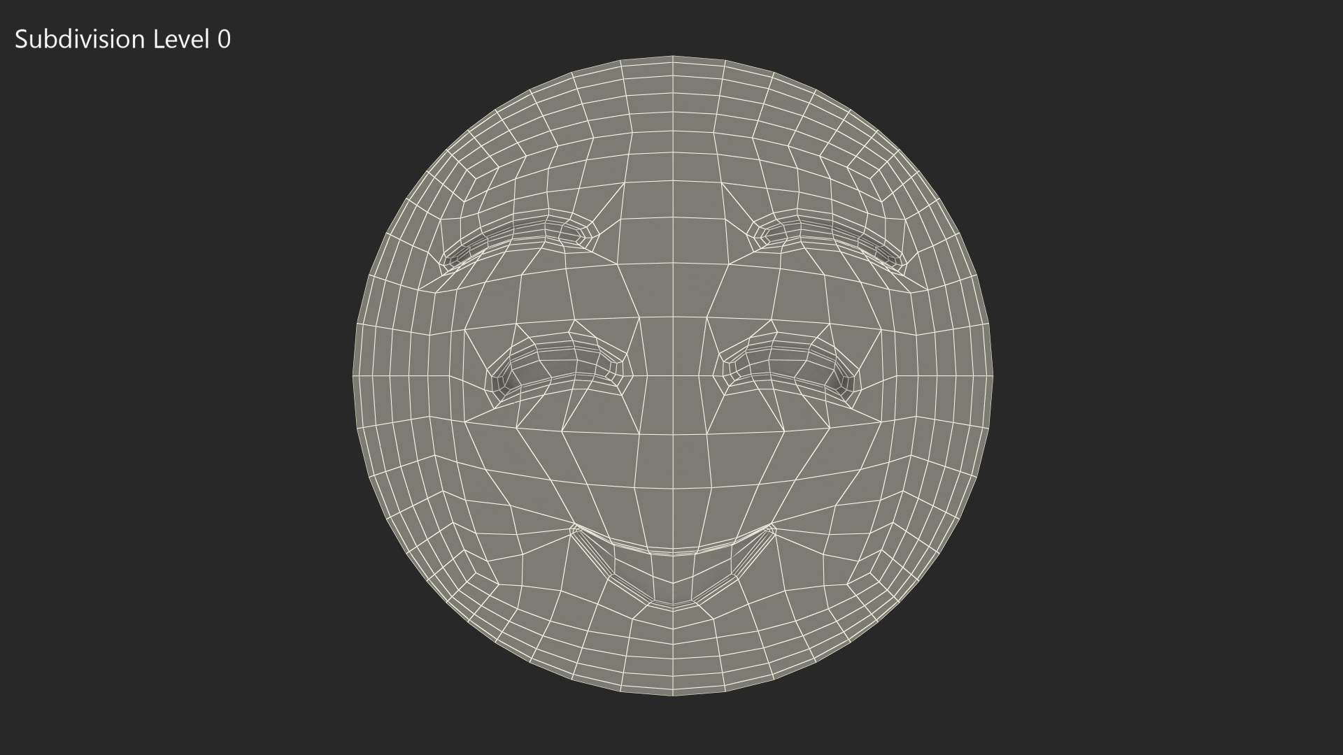 Shy Emoji 3D model
