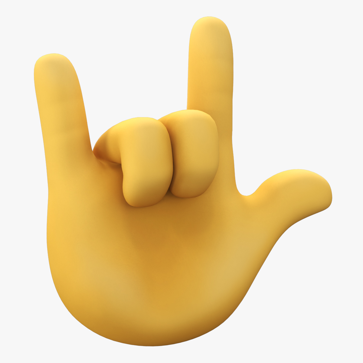 Love-You Hand Emoji 3D model preview