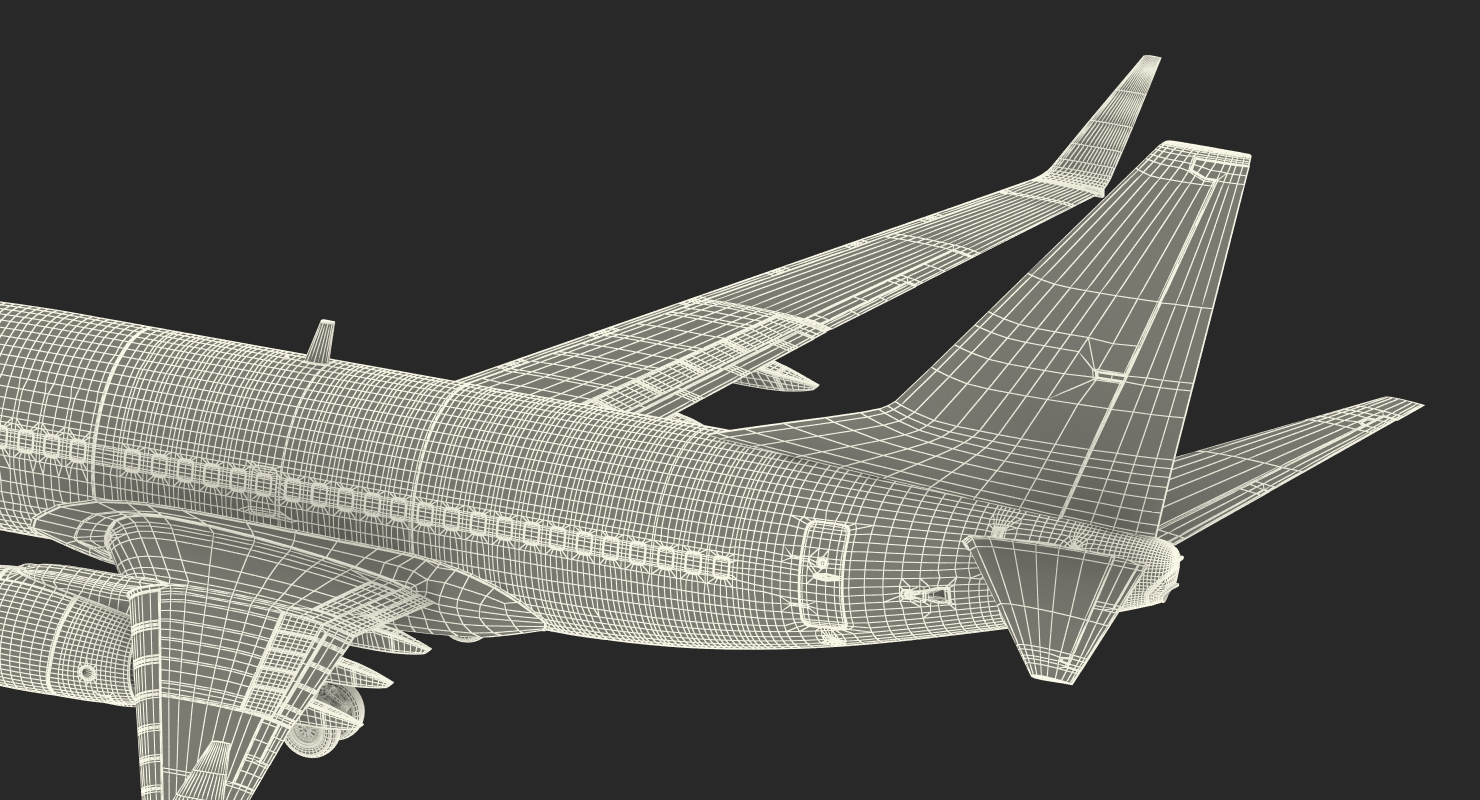 Boeing 737 600 with Interior Southwest Airlines Rigged 3D model
