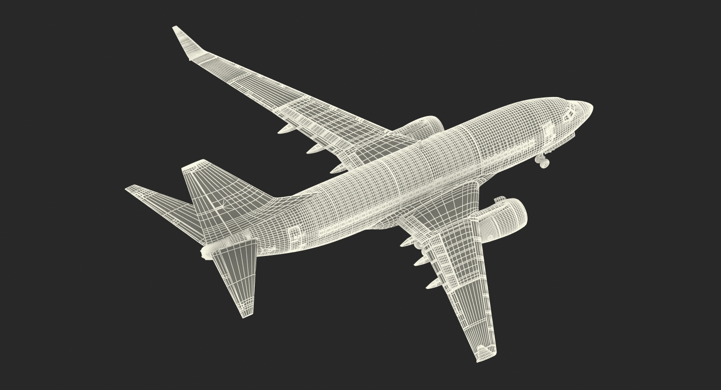 Boeing 737 600 with Interior Southwest Airlines Rigged 3D model