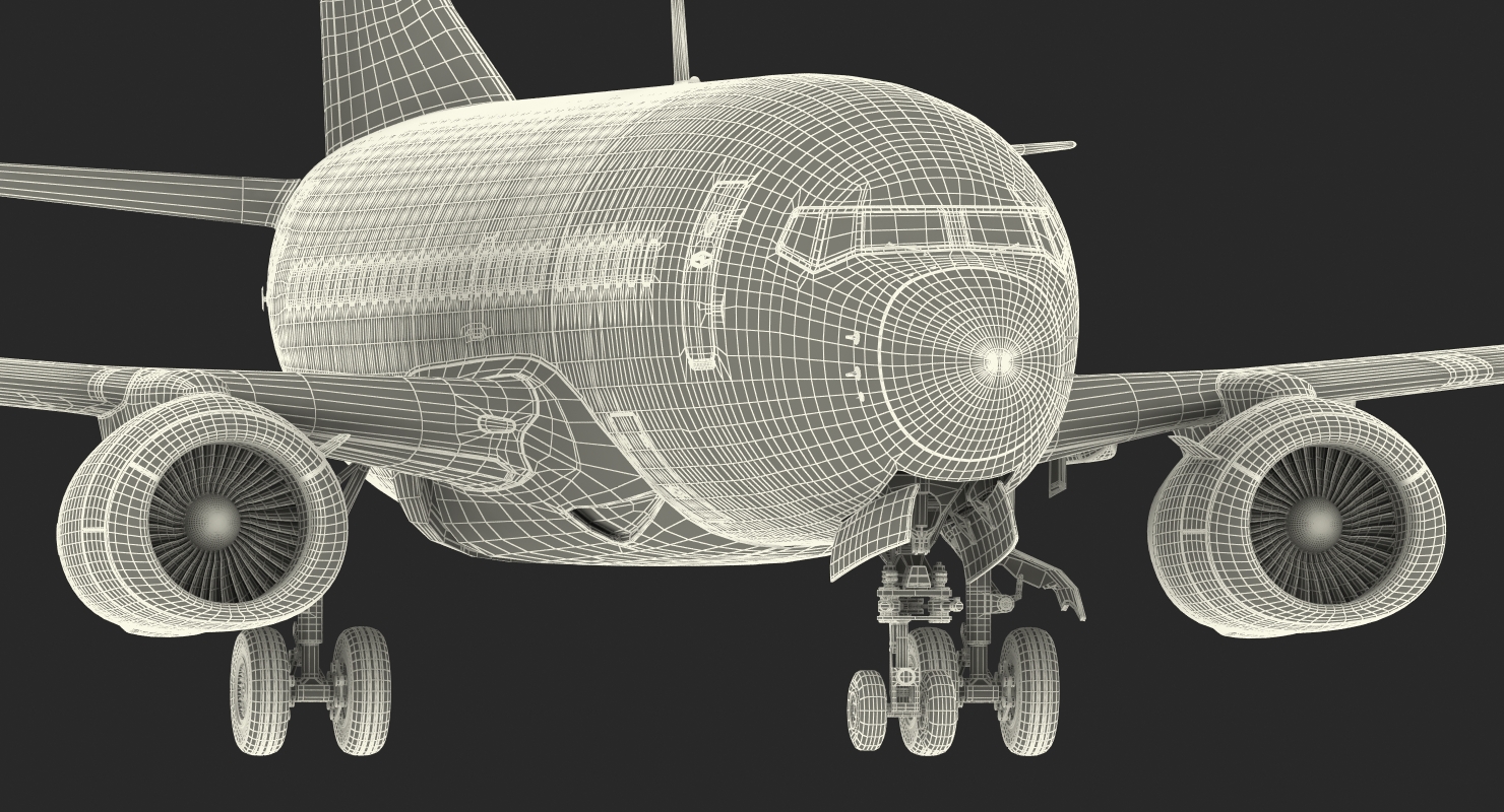 Boeing 737 600 with Interior Southwest Airlines Rigged 3D model