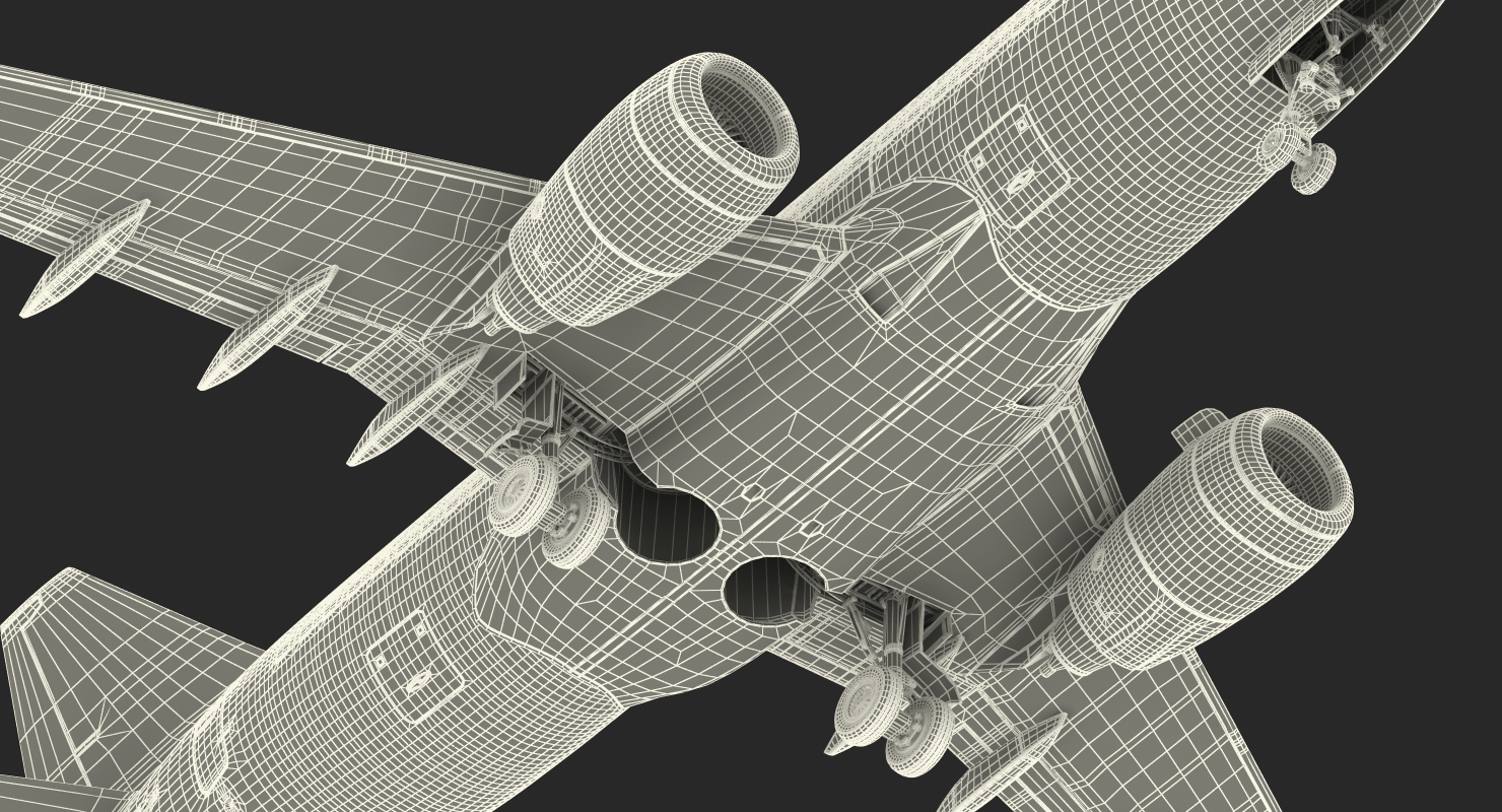 Boeing 737 600 with Interior Southwest Airlines Rigged 3D model