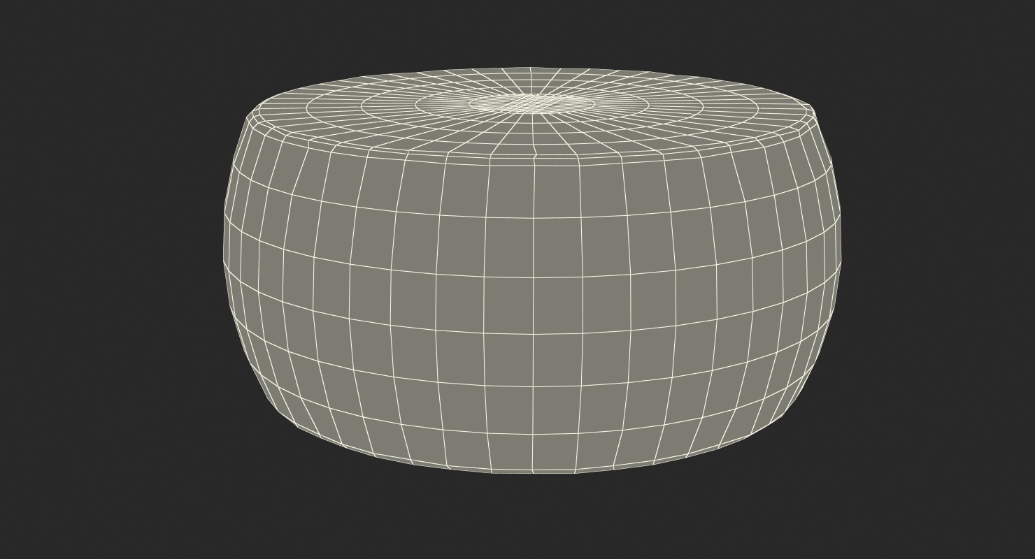 3D Parmesan Cheese Wheel