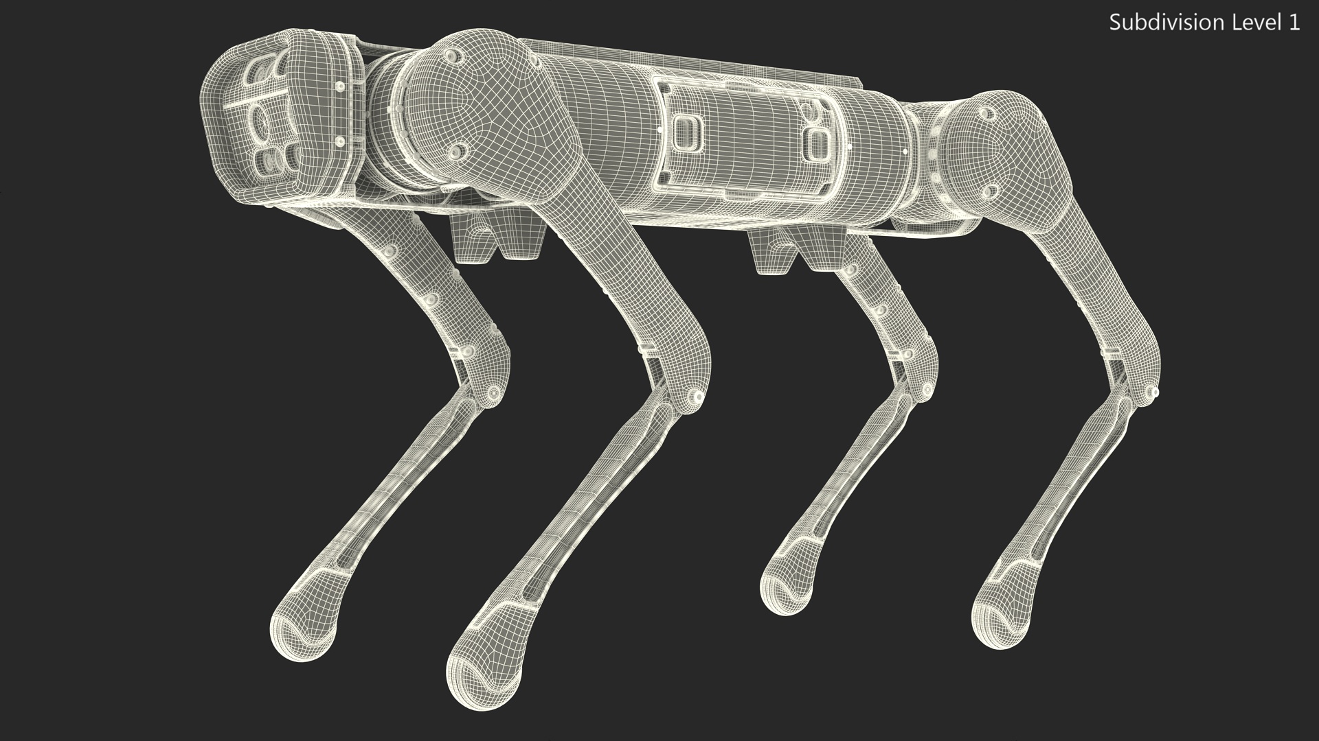 3D model Dirty Robot Dog
